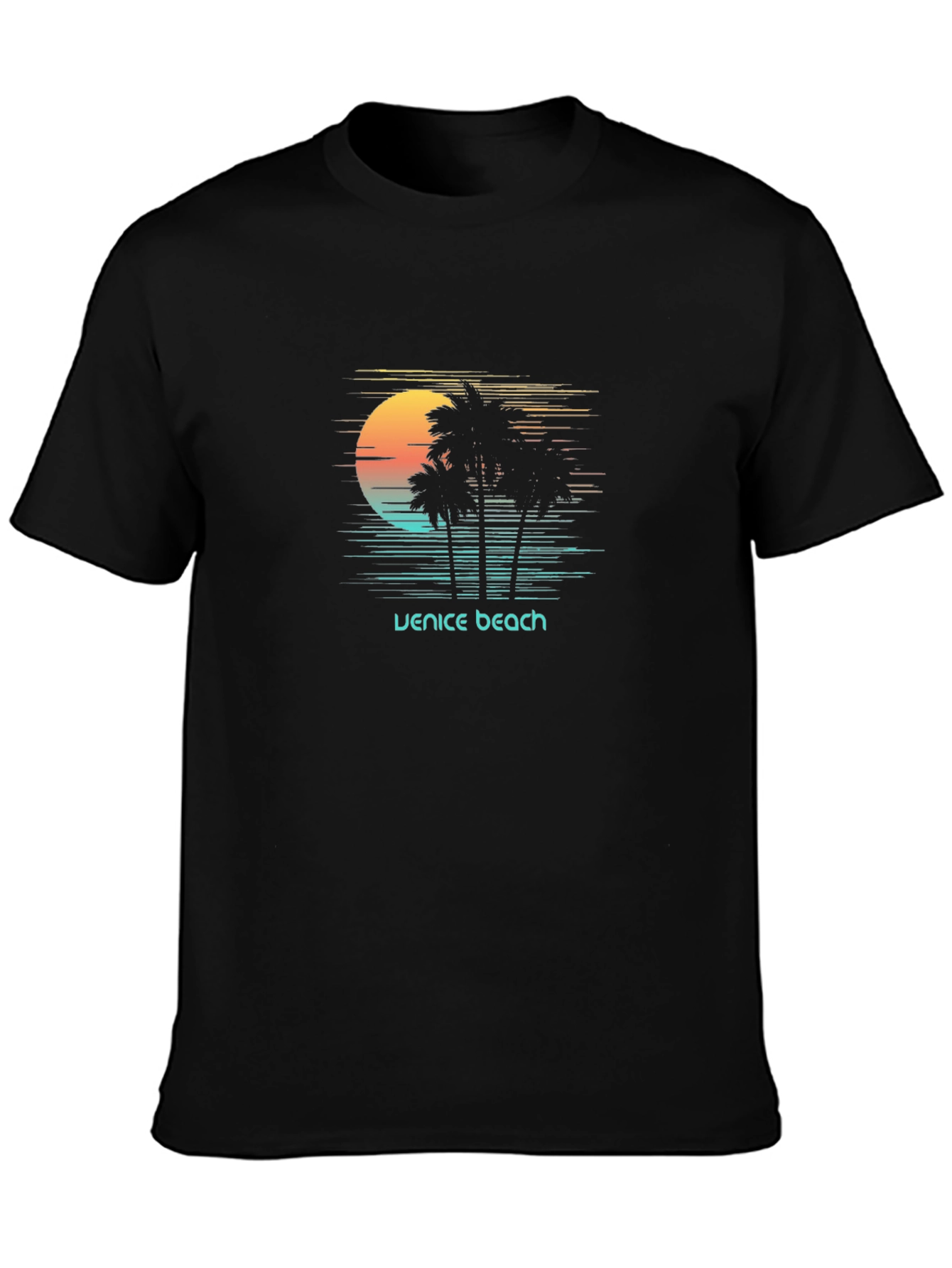 Venice Beach Sunset Graphic T-Shirt
