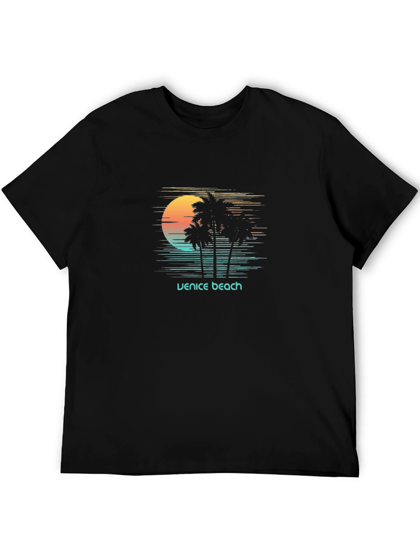 Venice Beach Sunset Graphic T-Shirt