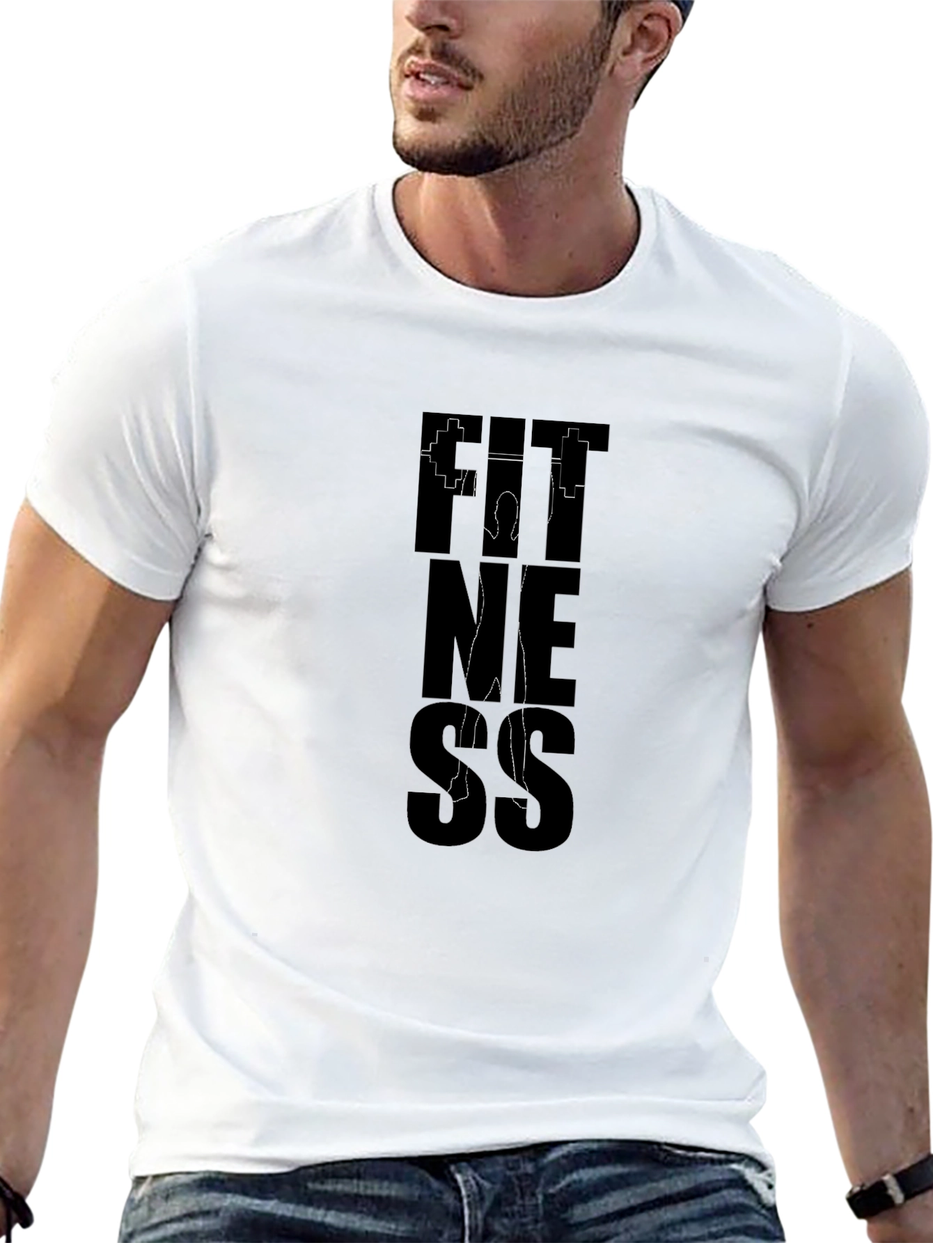 Fitness Graphic Black T-Shirt