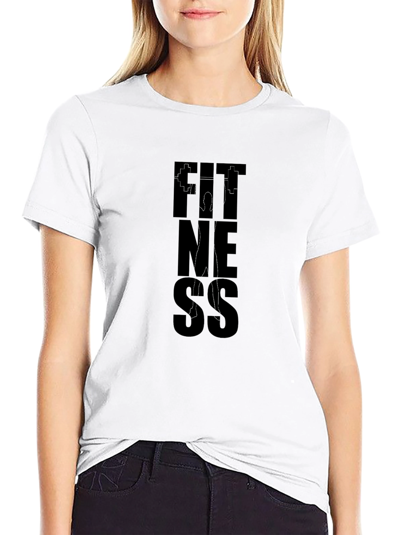 Fitness Graphic Black T-Shirt