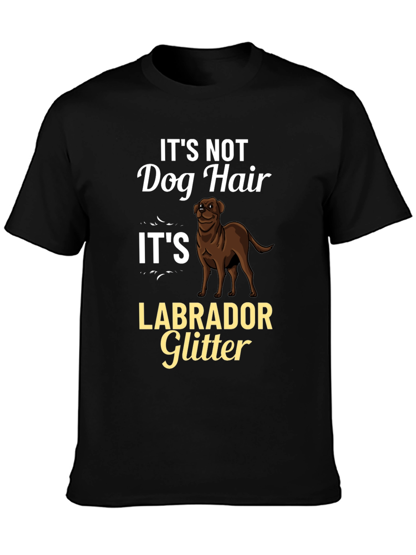 Labrador Glitter Graphic T-Shirt