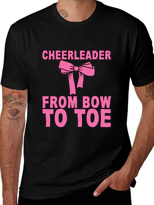 Cheerleader Bow to Toe Black T-Shirt