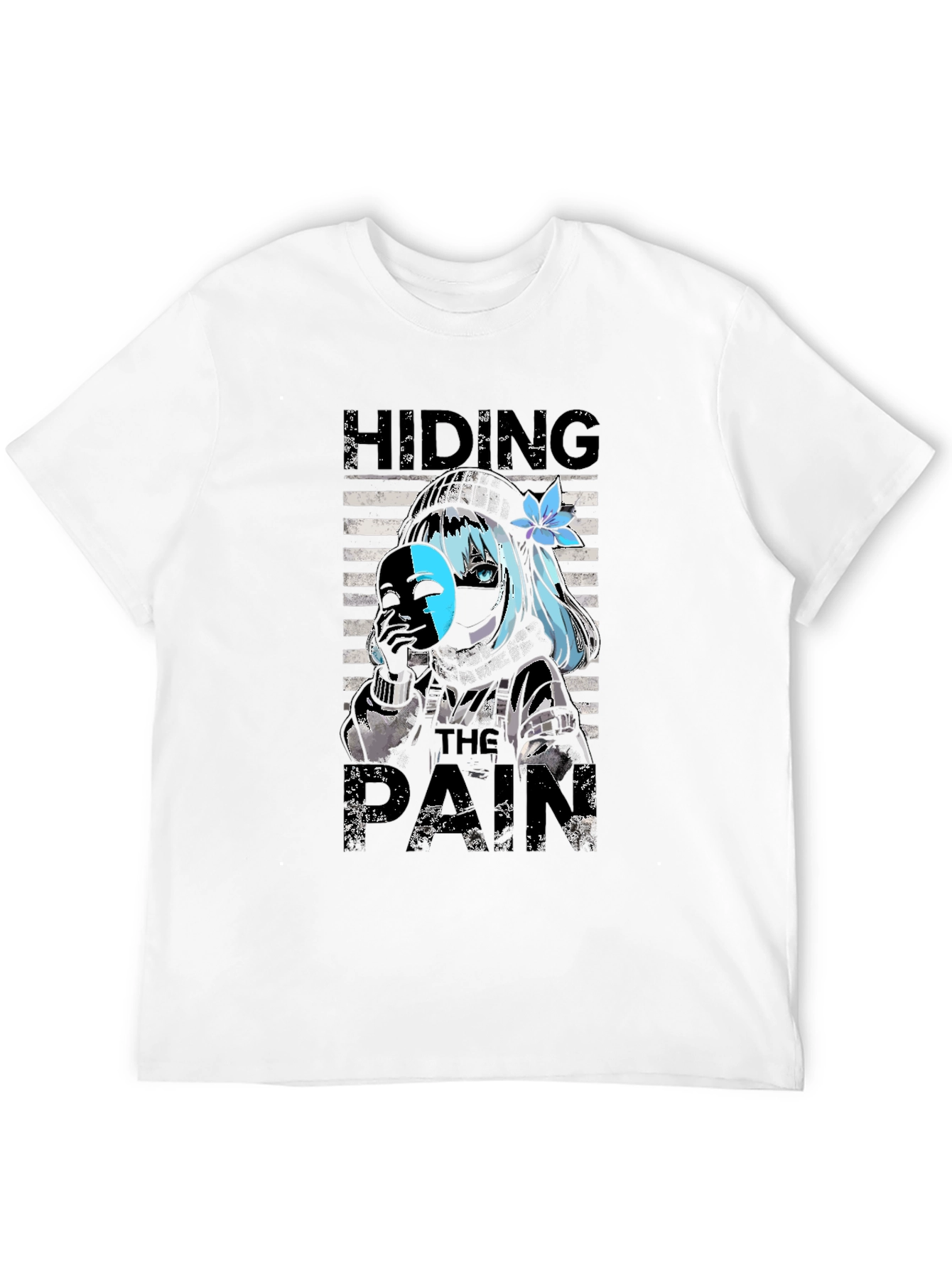 Hiding The Pain Anime T-Shirt