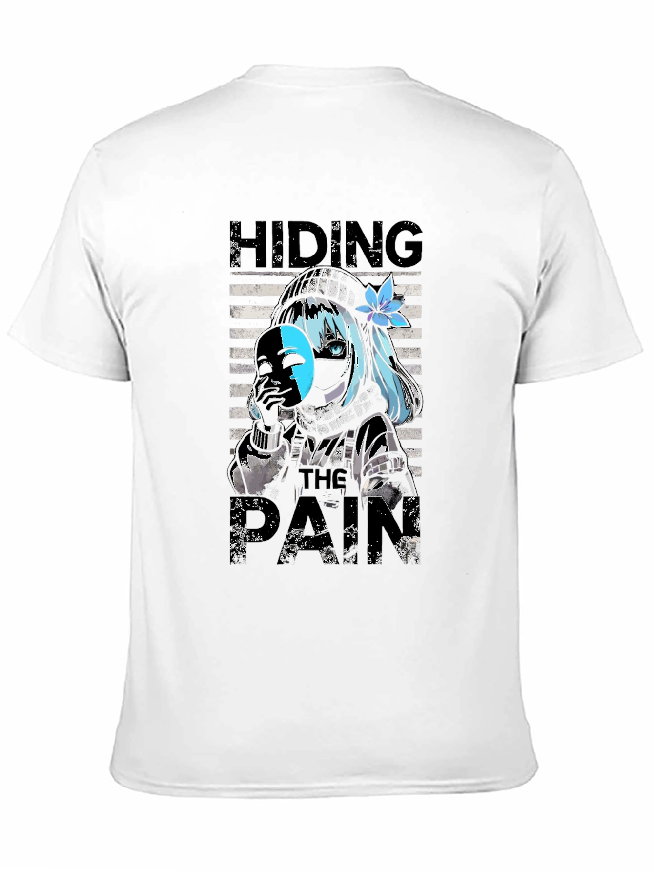 Hiding The Pain Anime T-Shirt