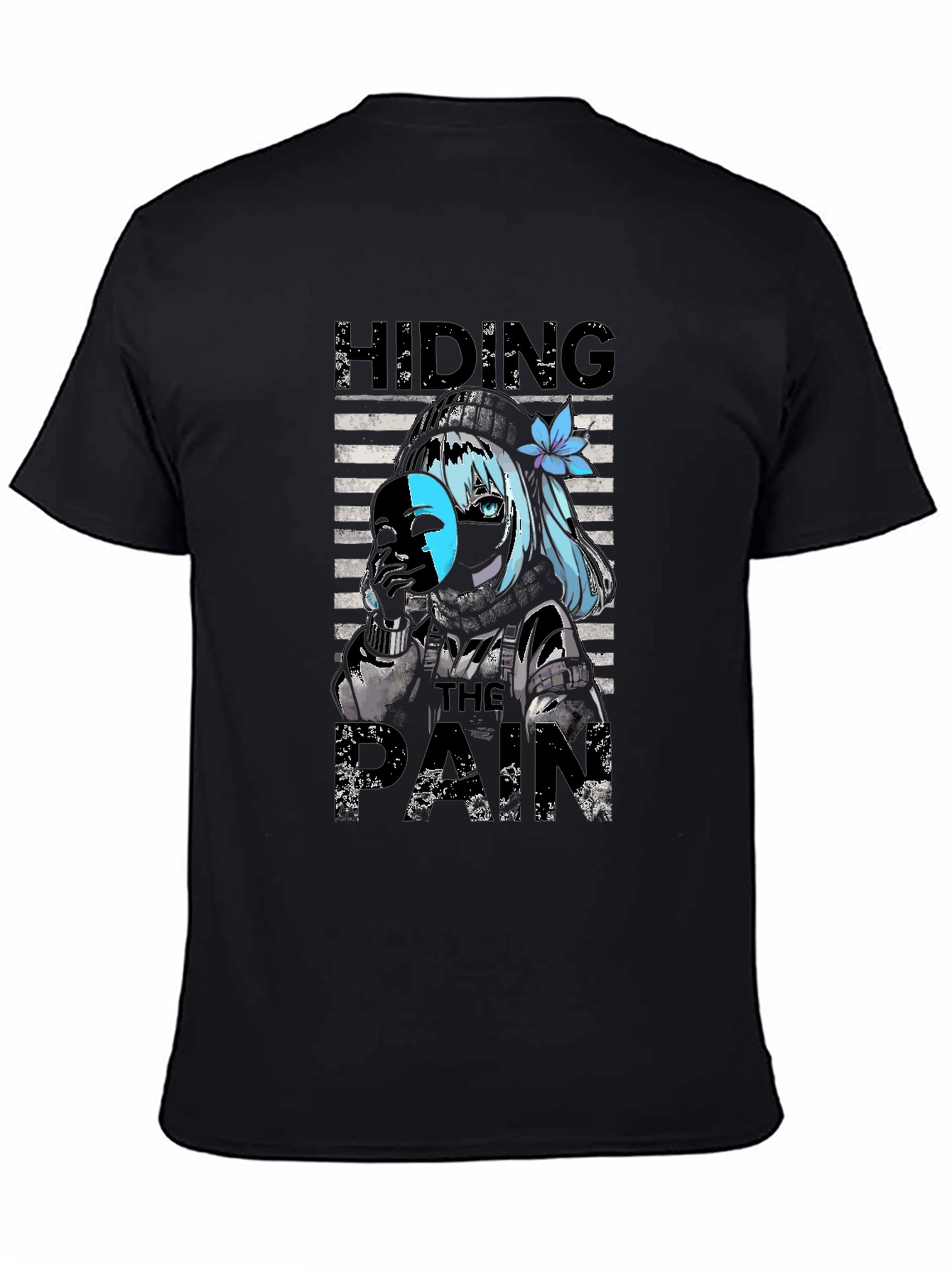 Hiding The Pain Anime T-Shirt