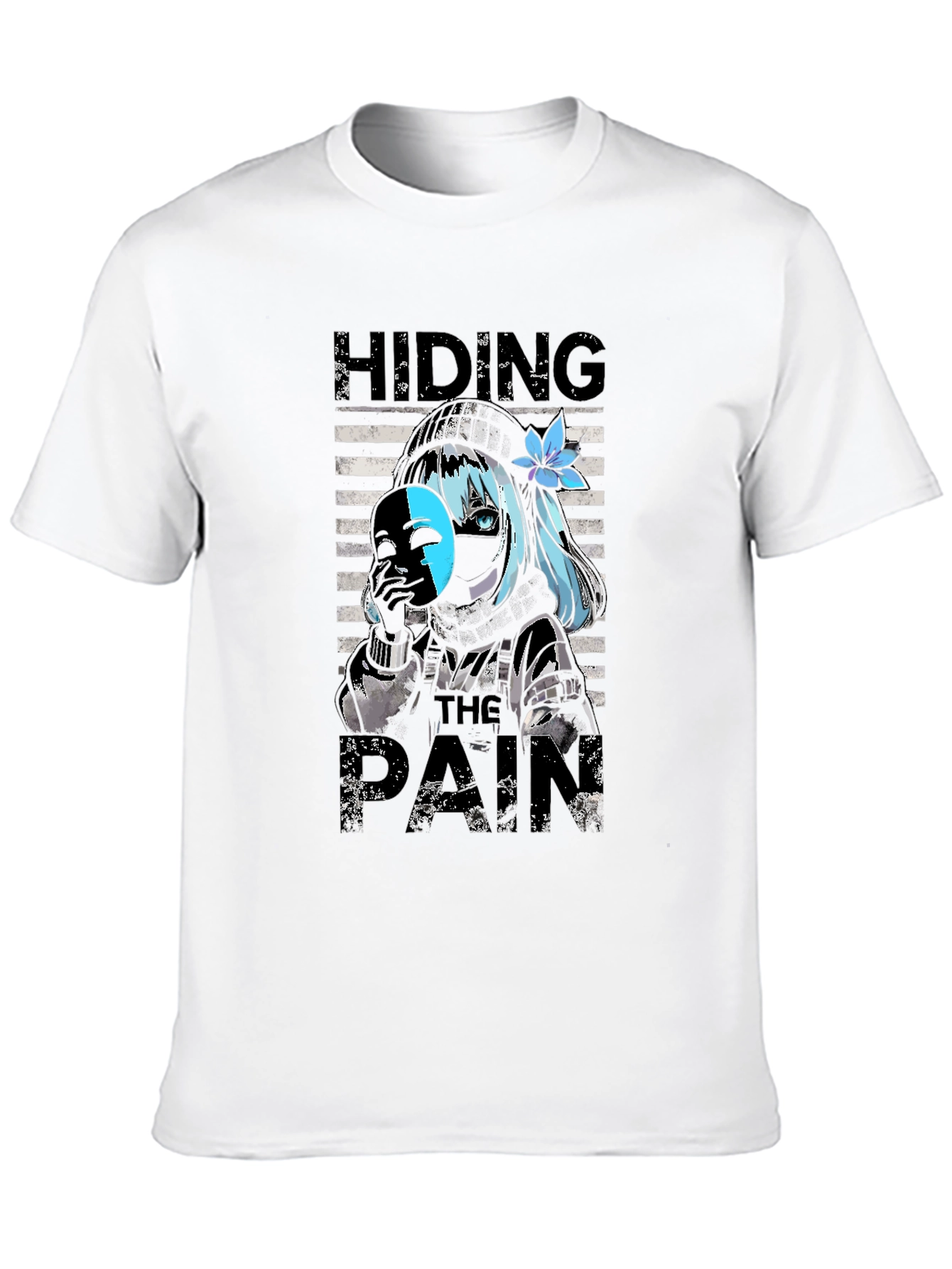 Hiding The Pain Anime T-Shirt