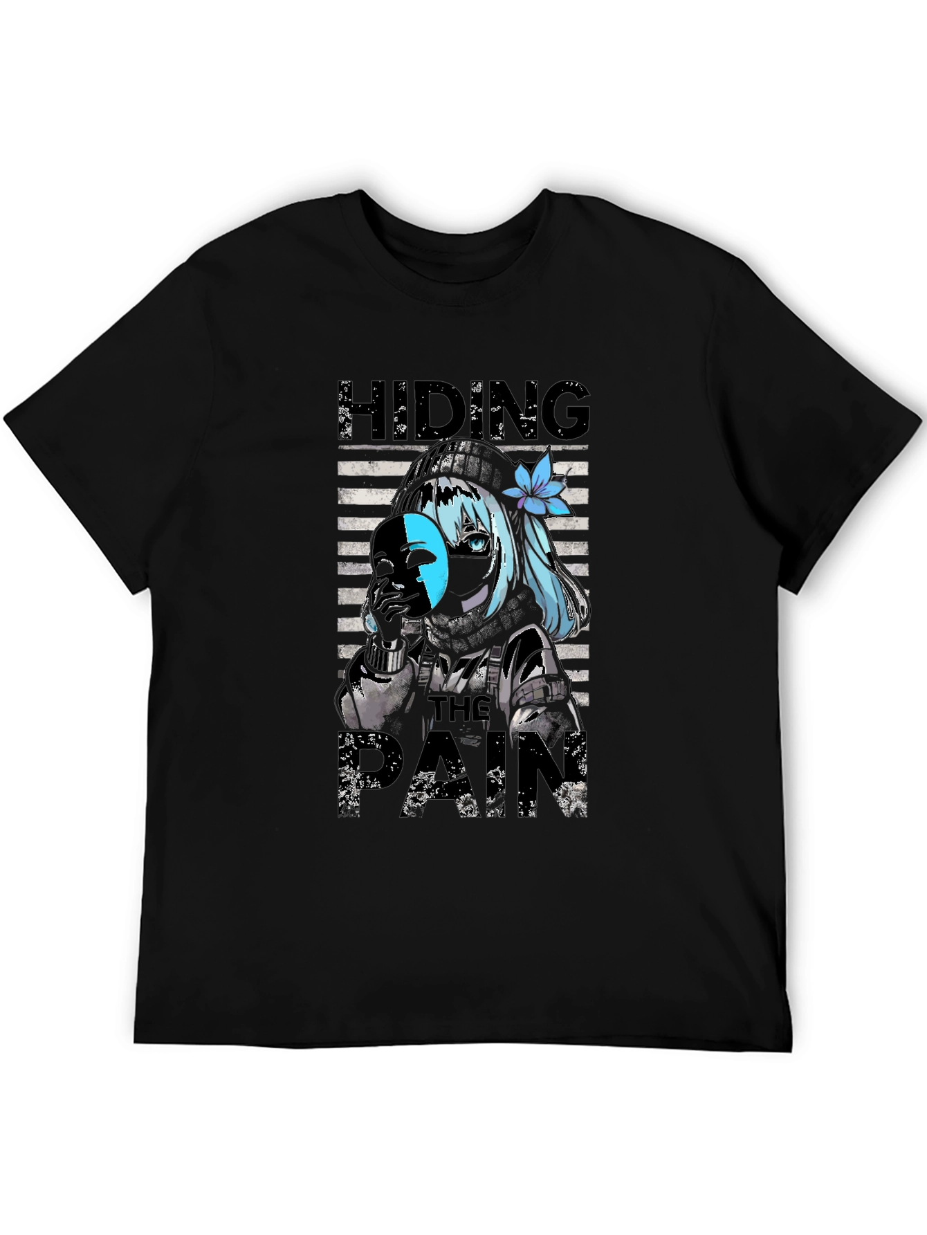 Hiding The Pain Anime T-Shirt