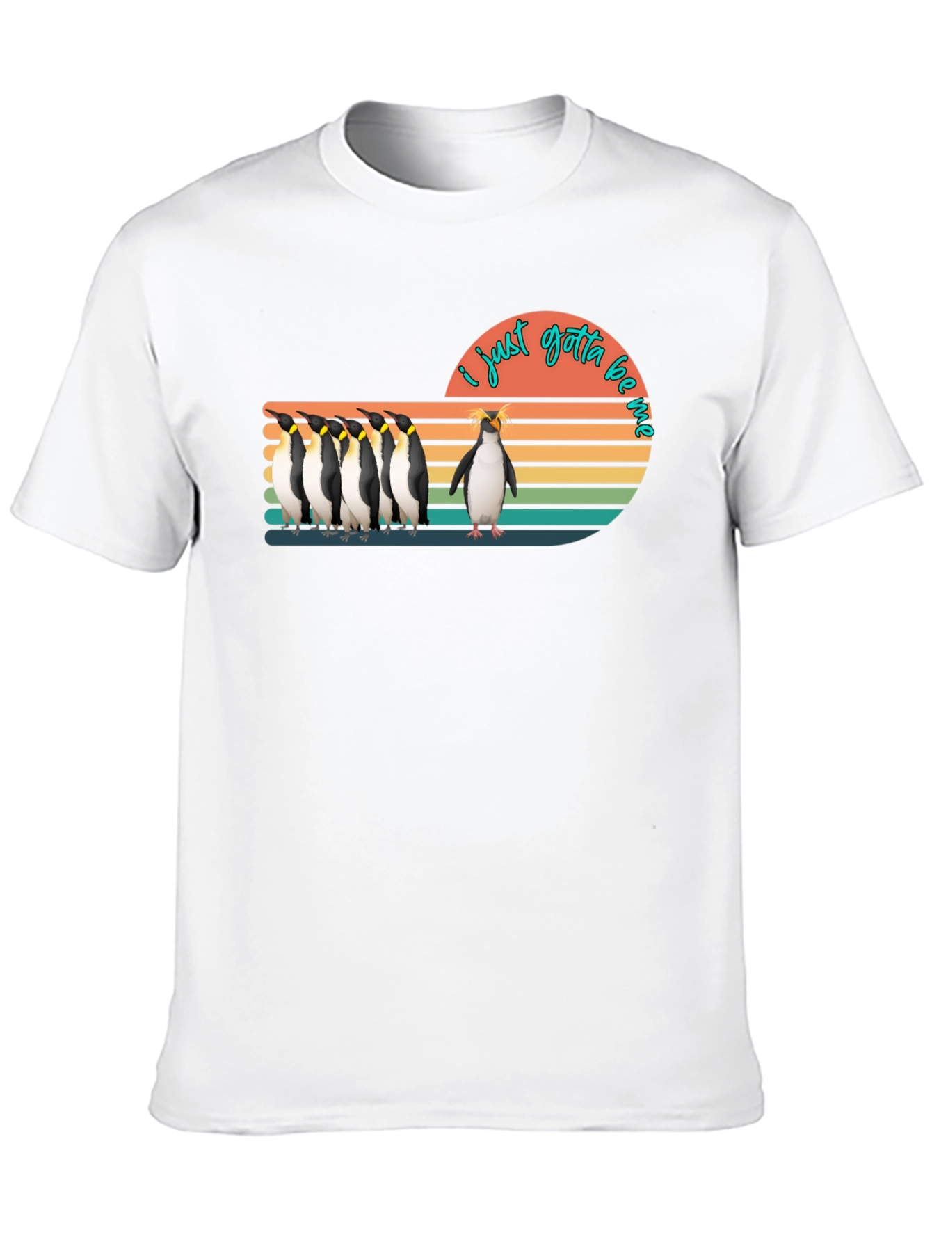 I Just Gotta Be Me Penguin Graphic T-Shirt