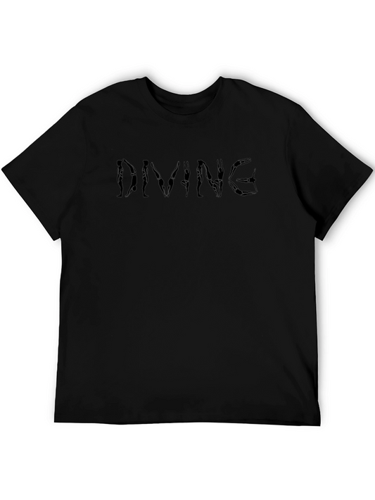 Diving Pose T-Shirt - Black