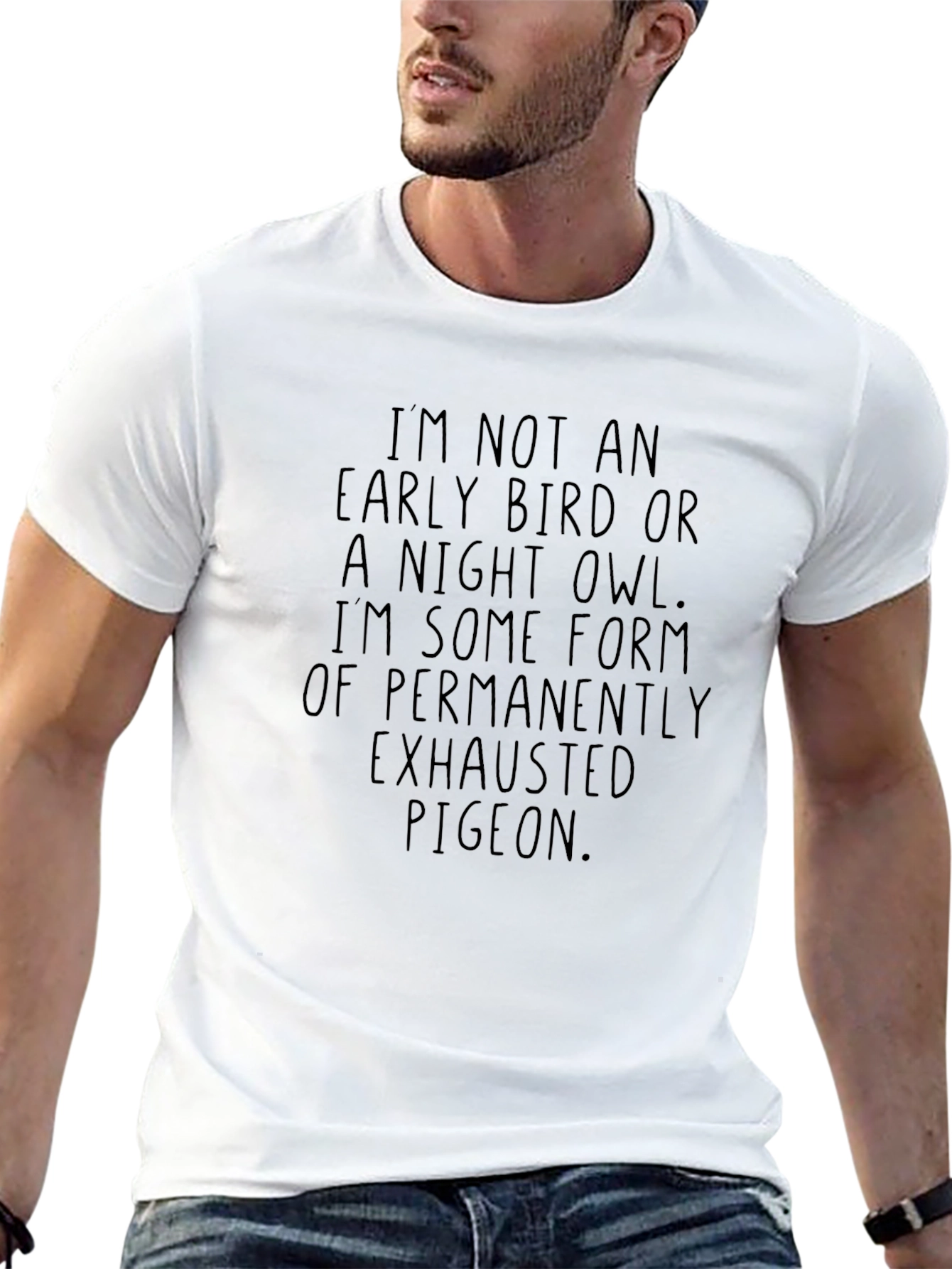 Exhausted Pigeon Graphic T-Shirt