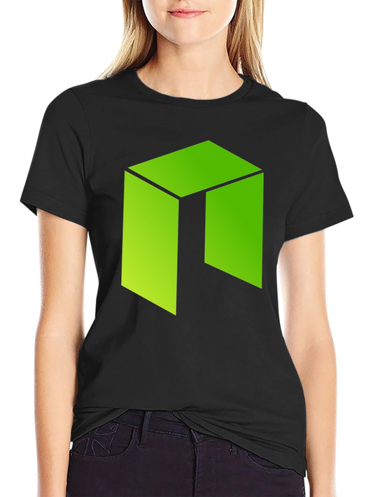 Geometric Green Logo Graphic T-Shirt