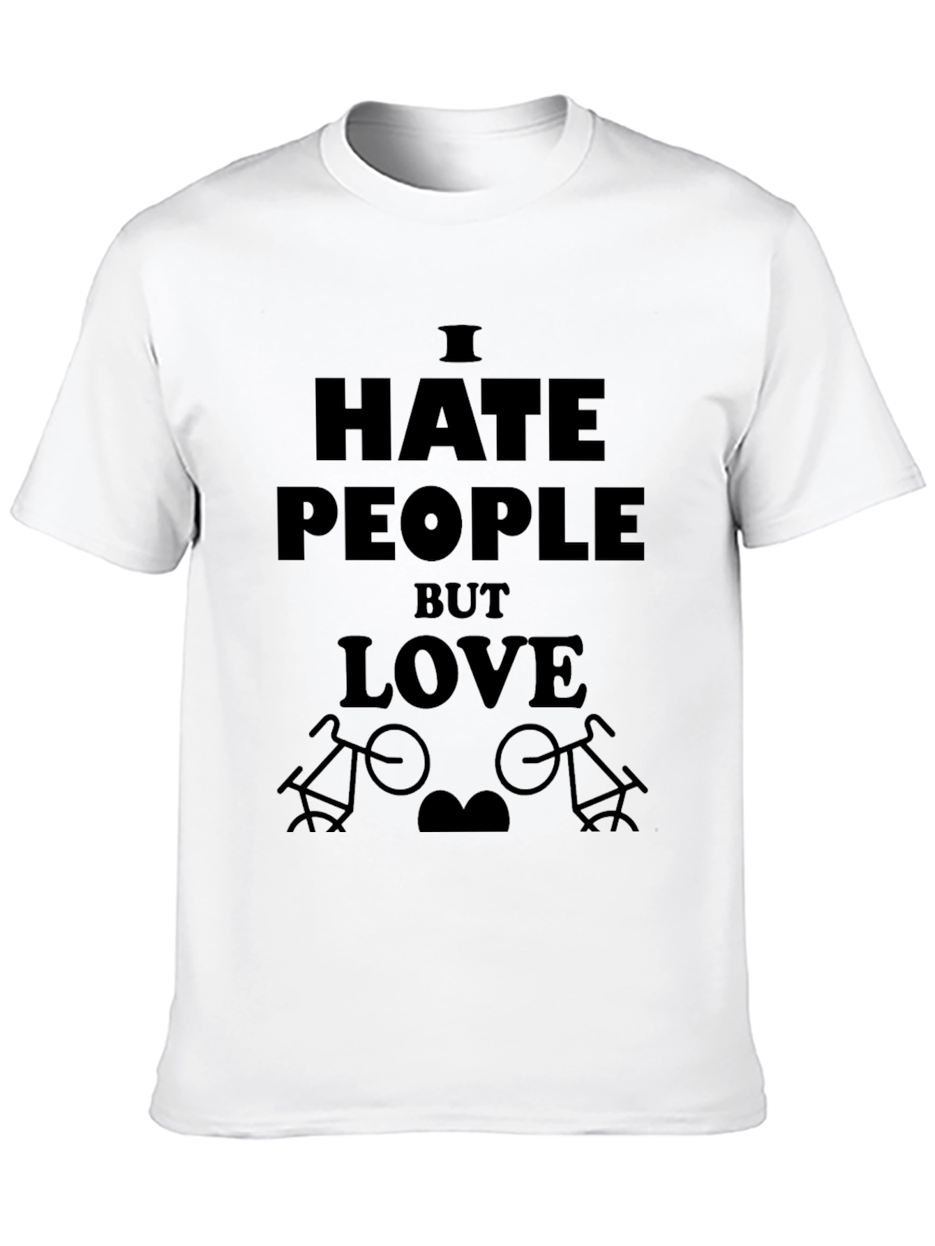 I Hate People But Love Bikes T-Shirt