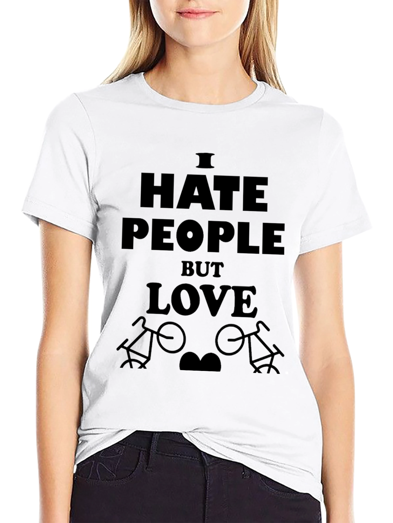I Hate People But Love Bikes T-Shirt