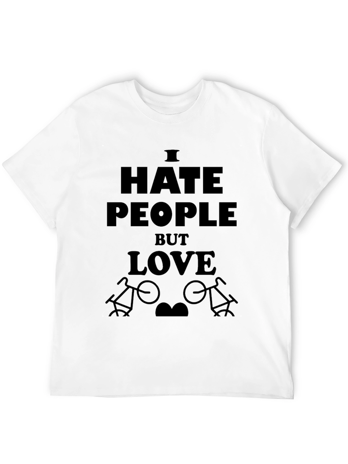 I Hate People But Love Bikes T-Shirt