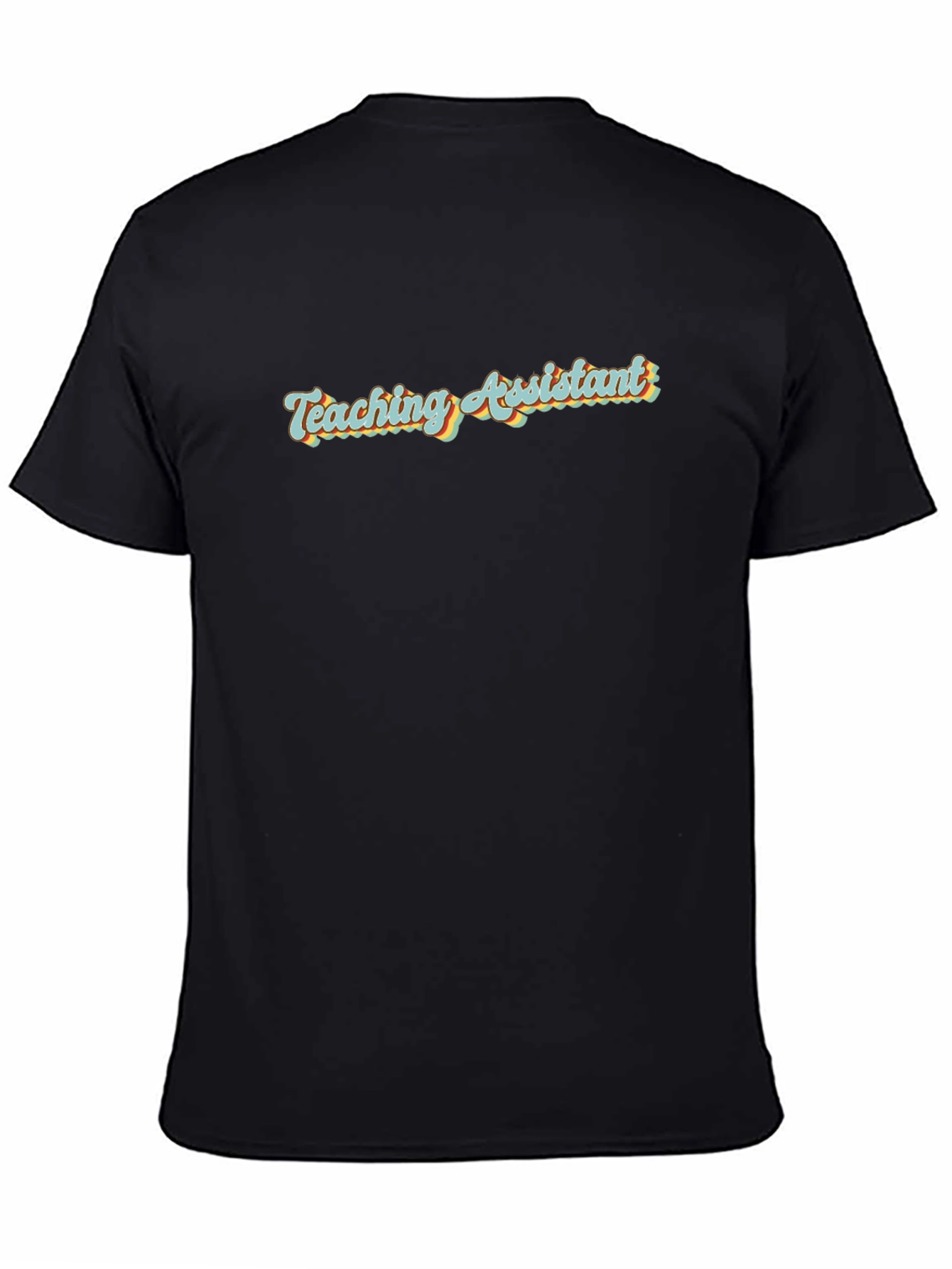 Teaching Assistant Retro Style Black T-Shirt