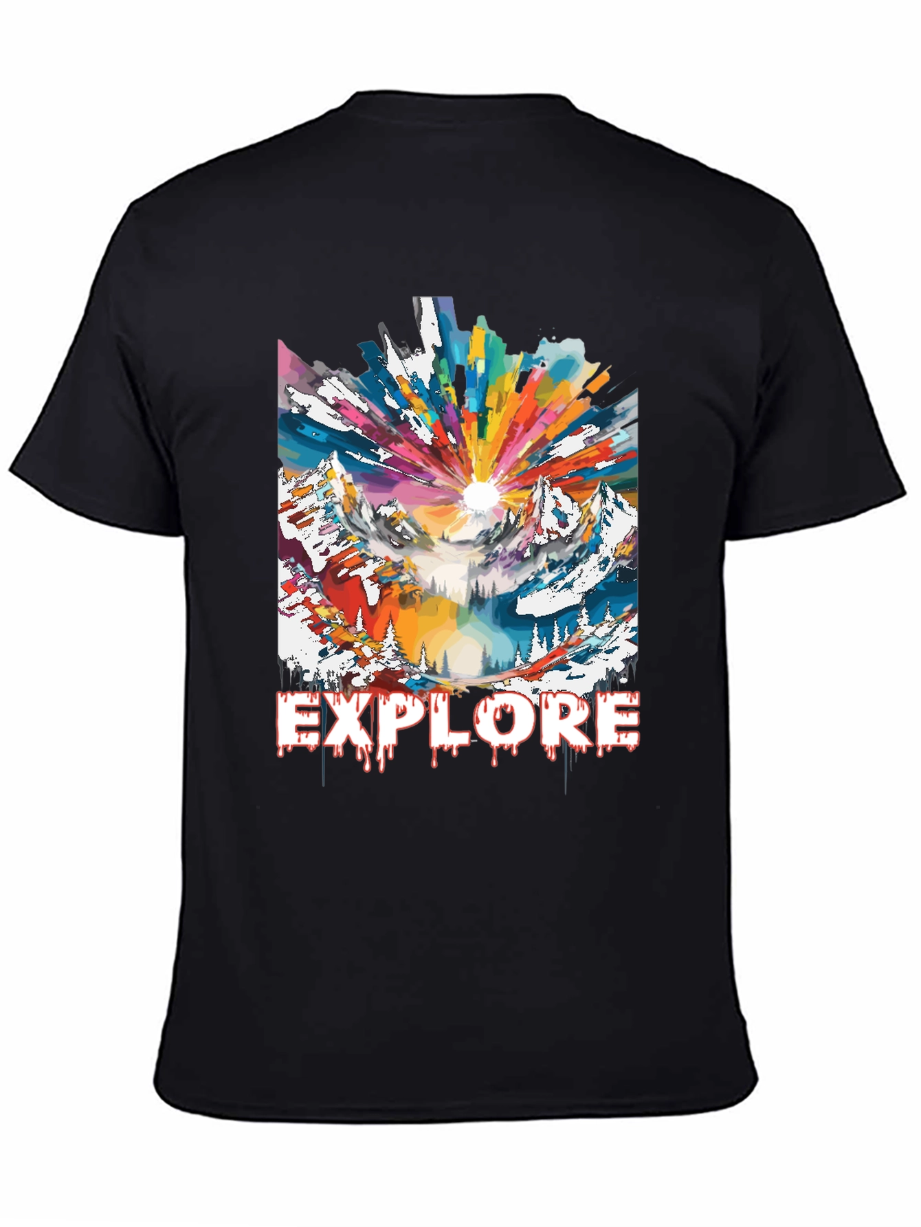 Explore Graphic Tee - Adventure Mountain Design