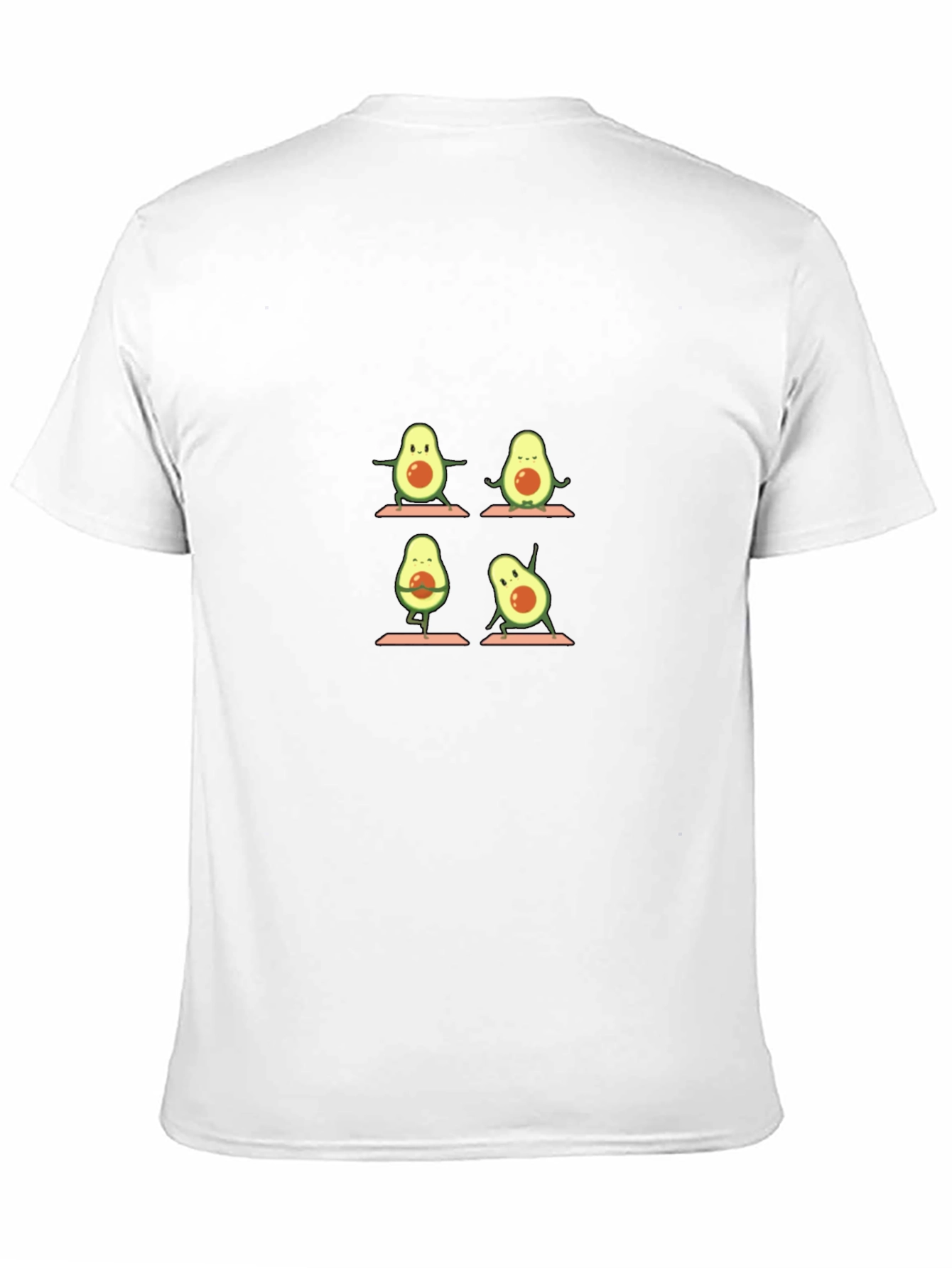 Yoga Avocado Graphic Tee - Black Cotton