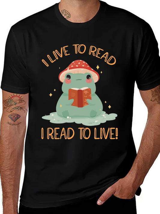 I Live to Read Frog T-Shirt