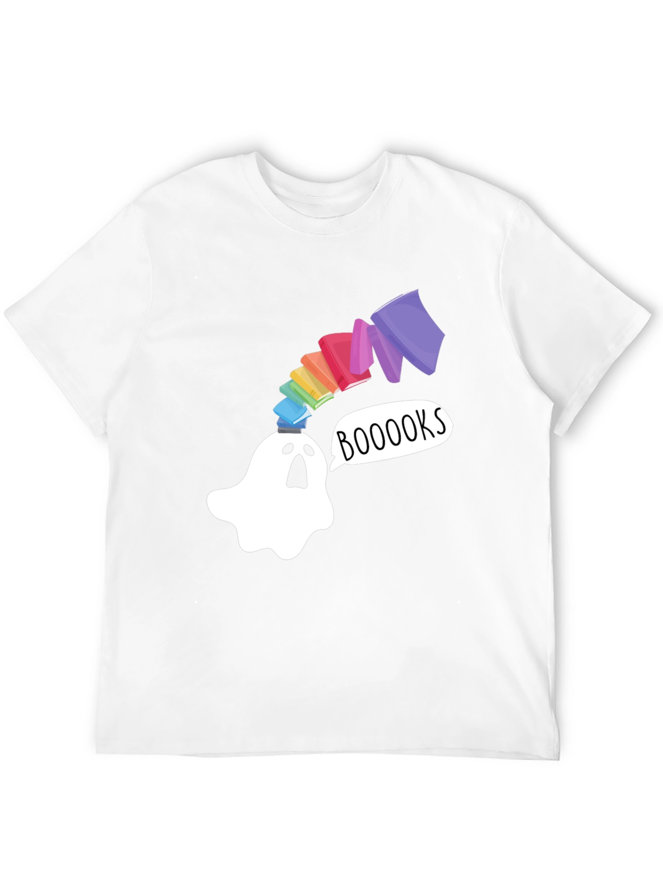 Booooks Ghost T-Shirt - Book Lover Halloween Tee