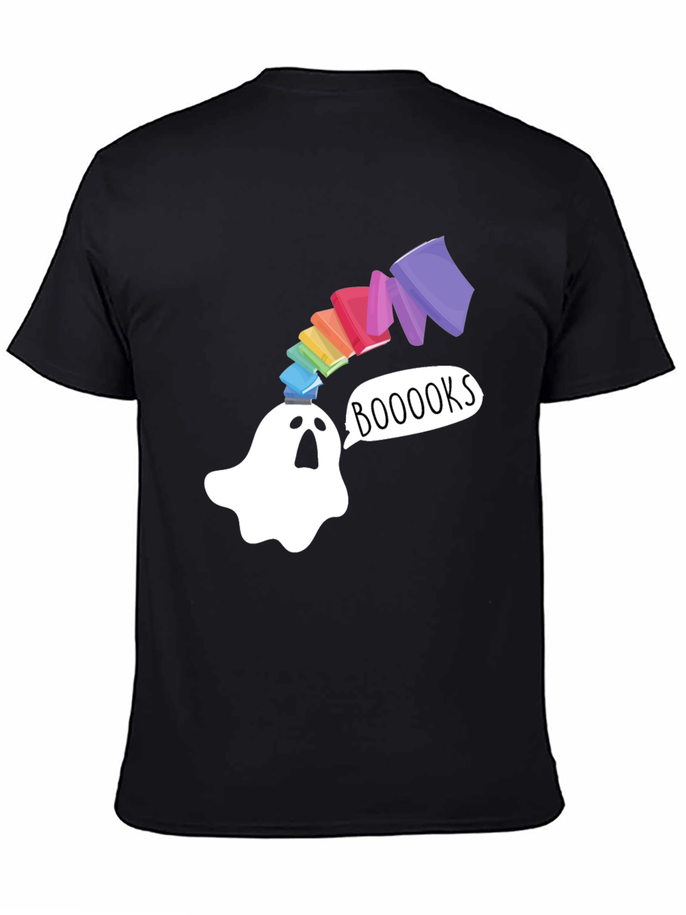 Booooks Ghost T-Shirt - Book Lover Halloween Tee