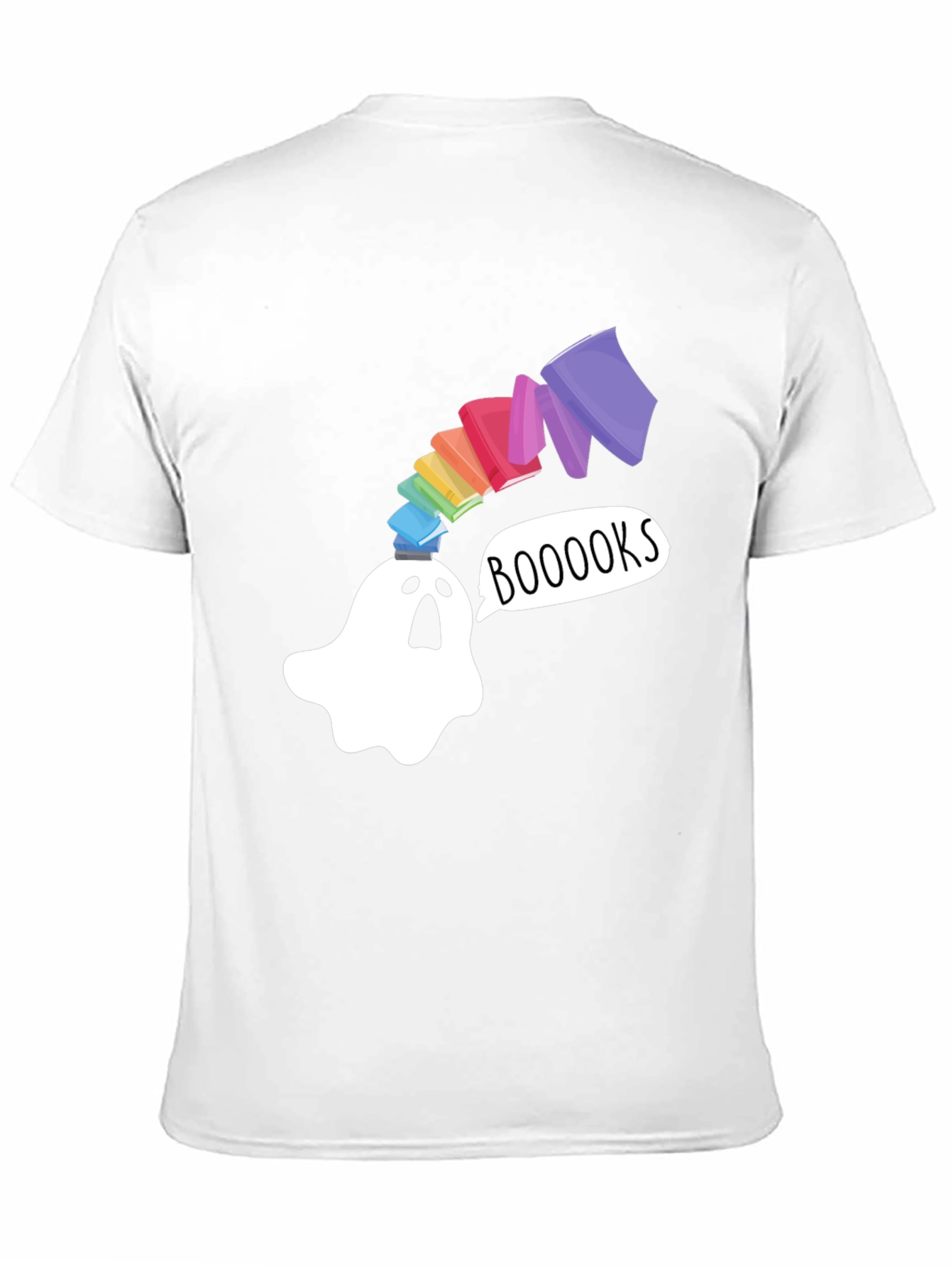 Booooks Ghost T-Shirt - Book Lover Halloween Tee