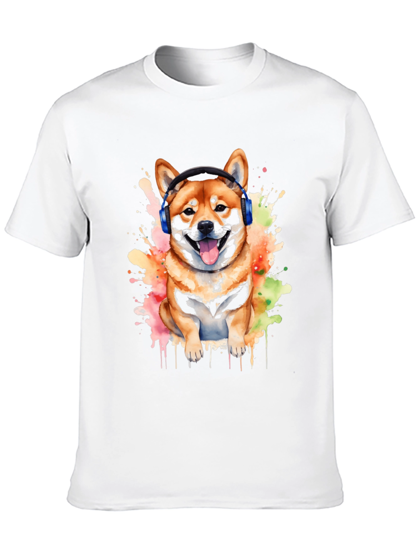 Shiba Inu DJ Mens Graphic Tee