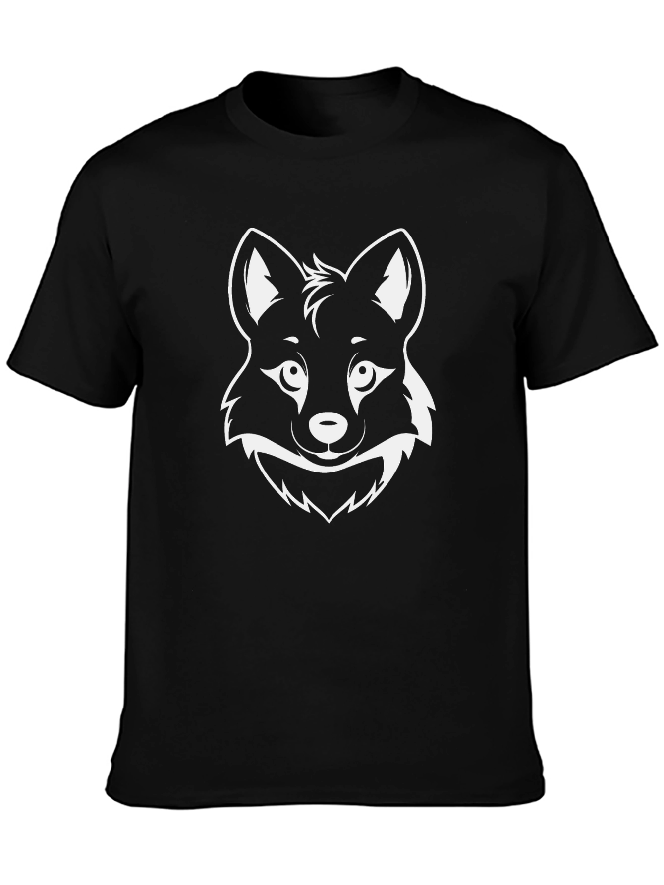 Fox Graphic Tee - Black Cotton Comfort