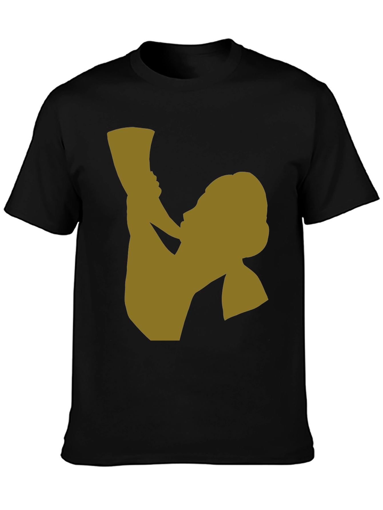Silhouette Graphic Tee - Black Cotton Blend