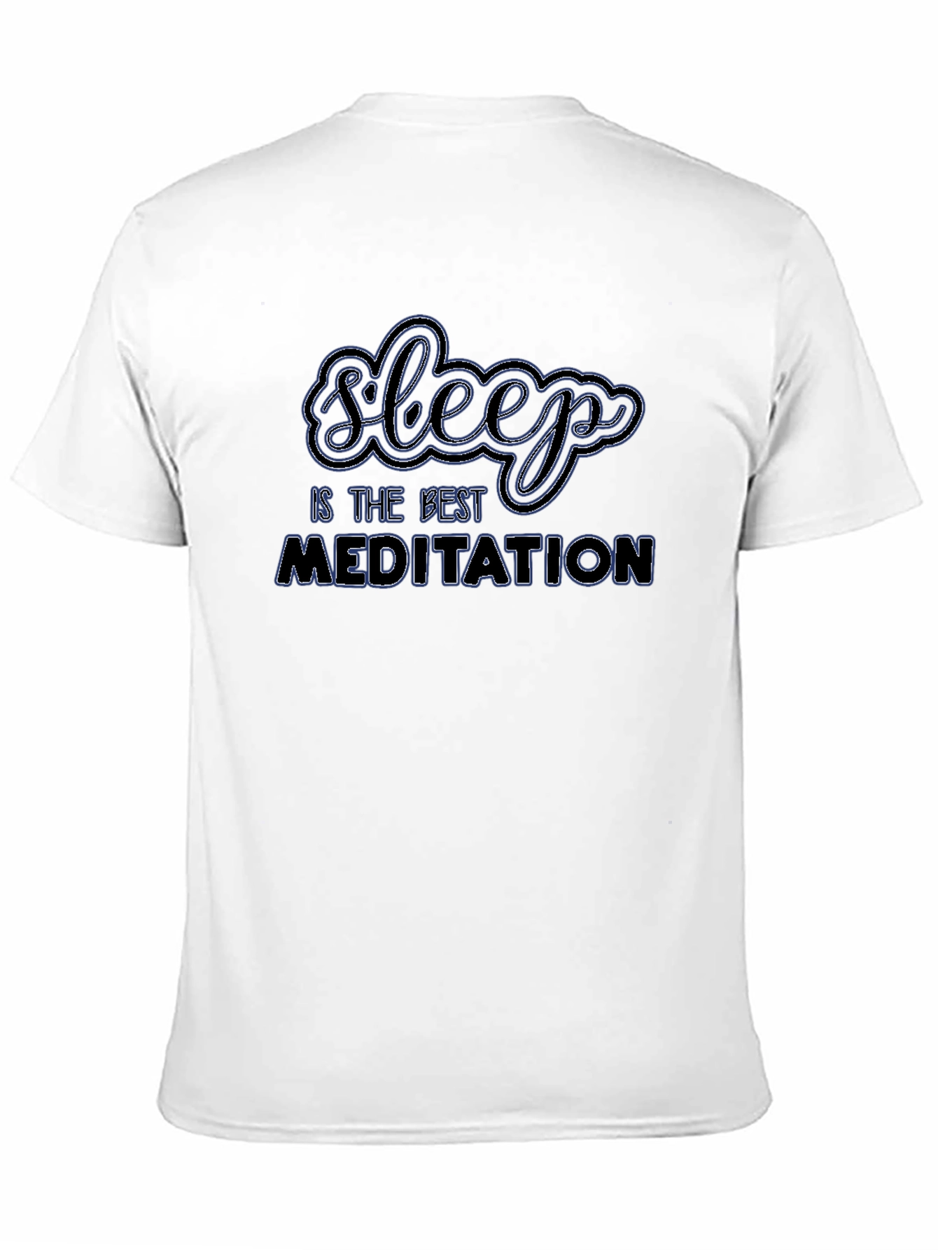 Sleep is the Best Meditation Black Graphic Tee