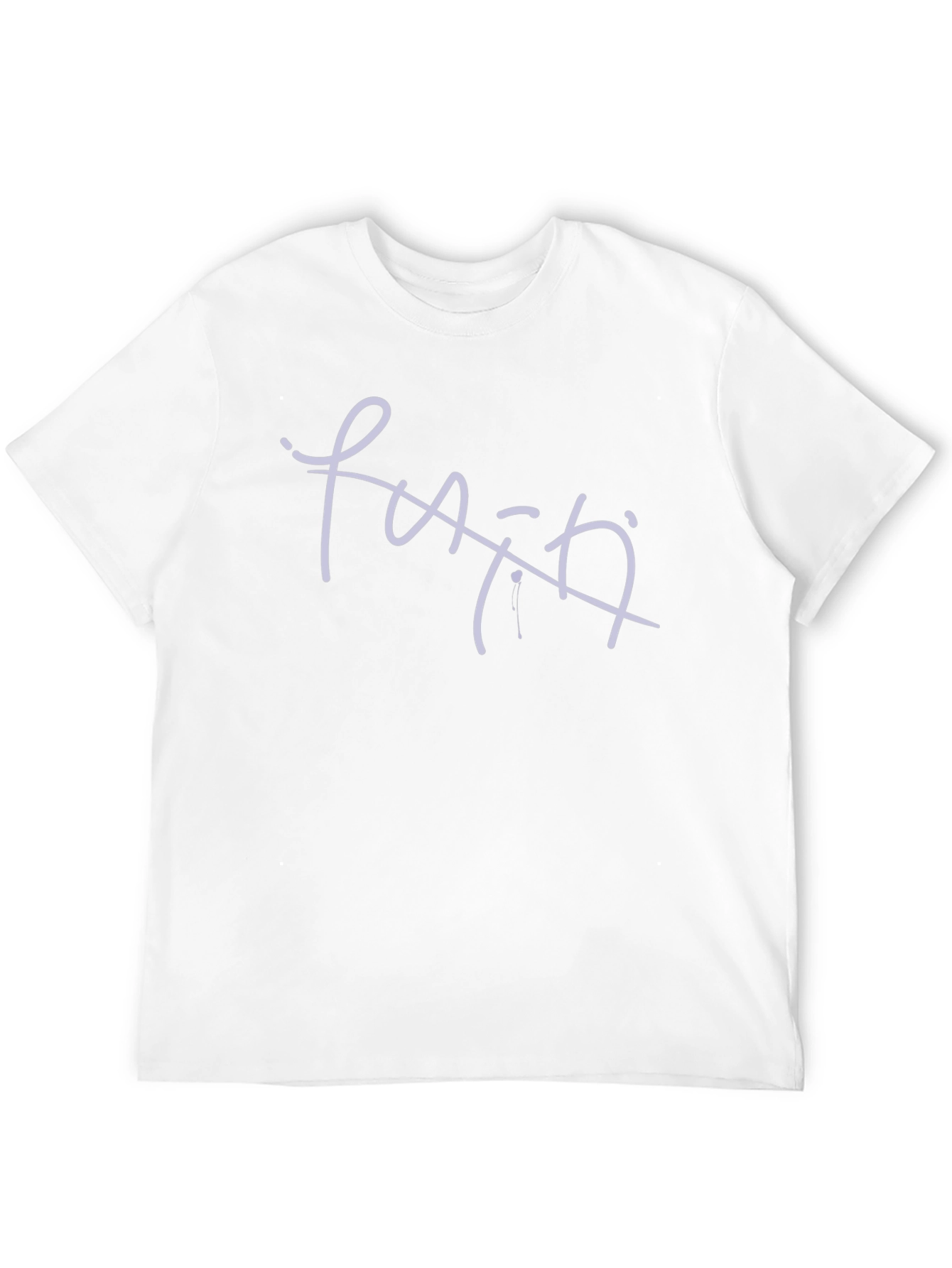 Black T-Shirt with Faith Graphic