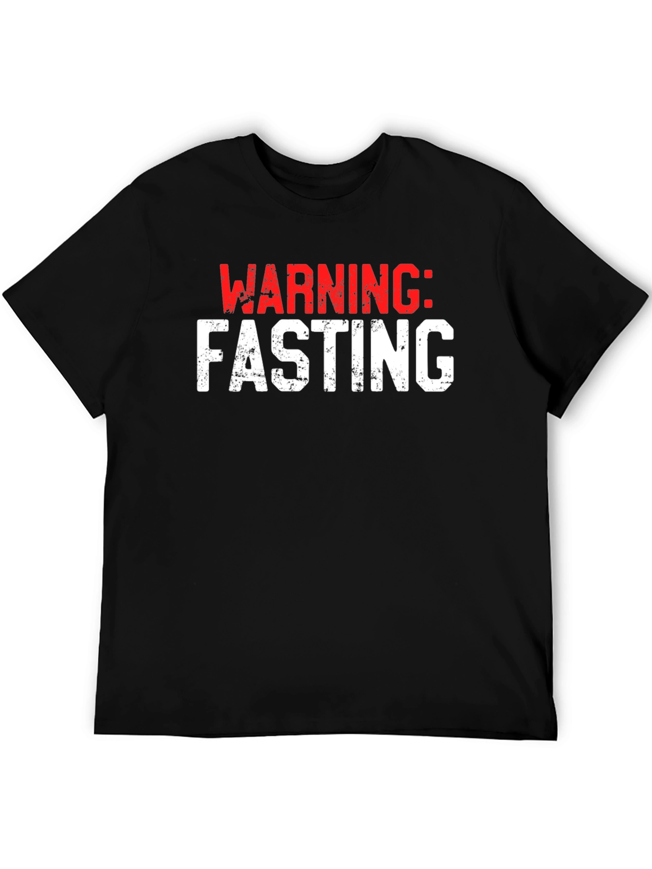 Warning: Fasting Black T-Shirt
