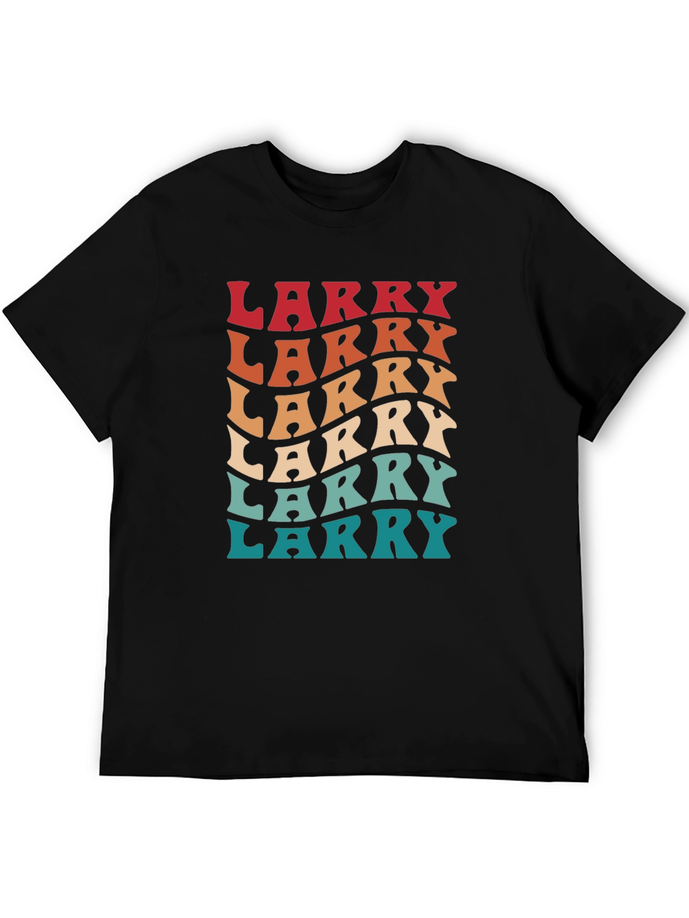 Retro Larry Graphic T-Shirt - Black