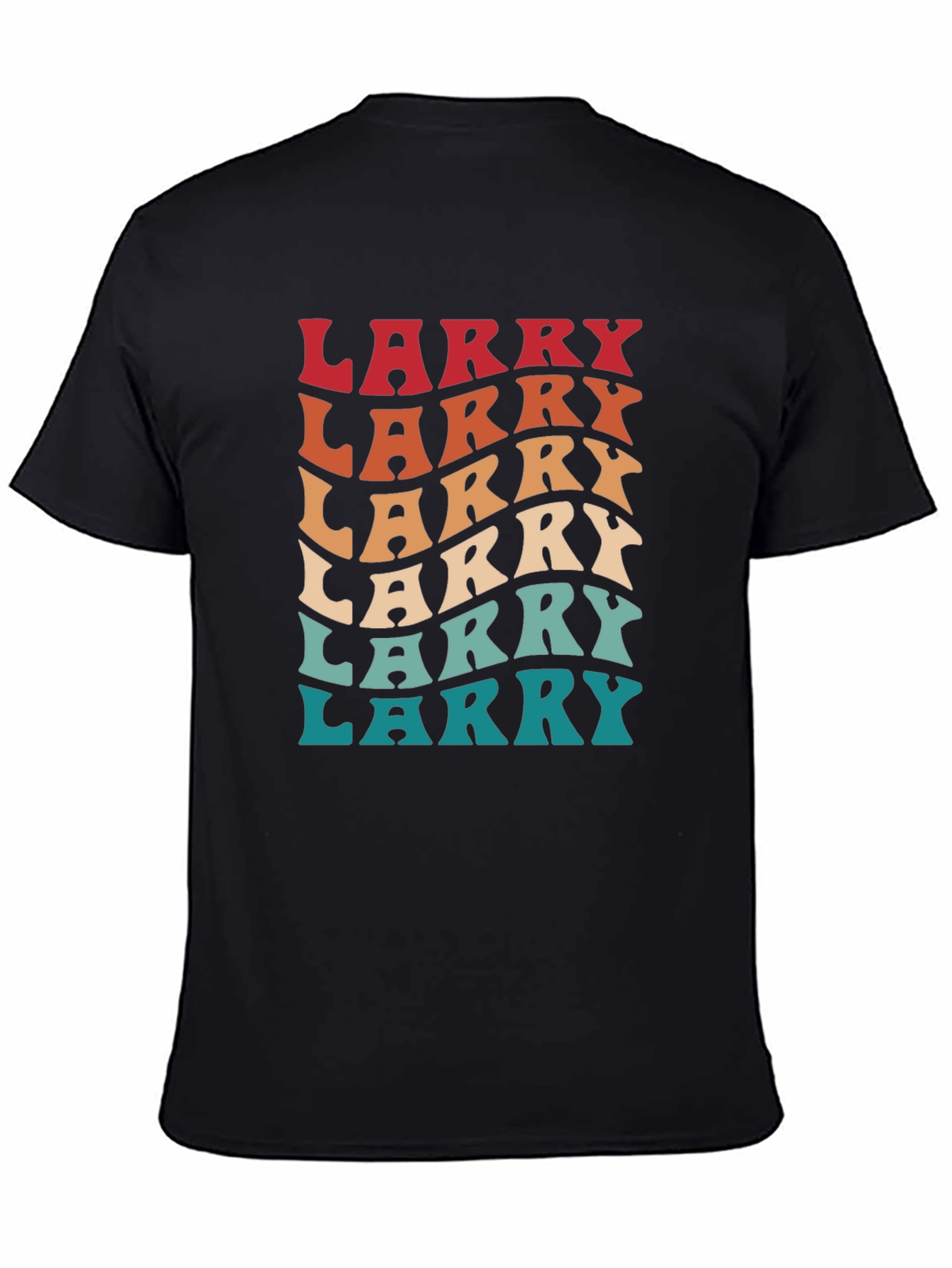 Retro Larry Graphic T-Shirt - Black