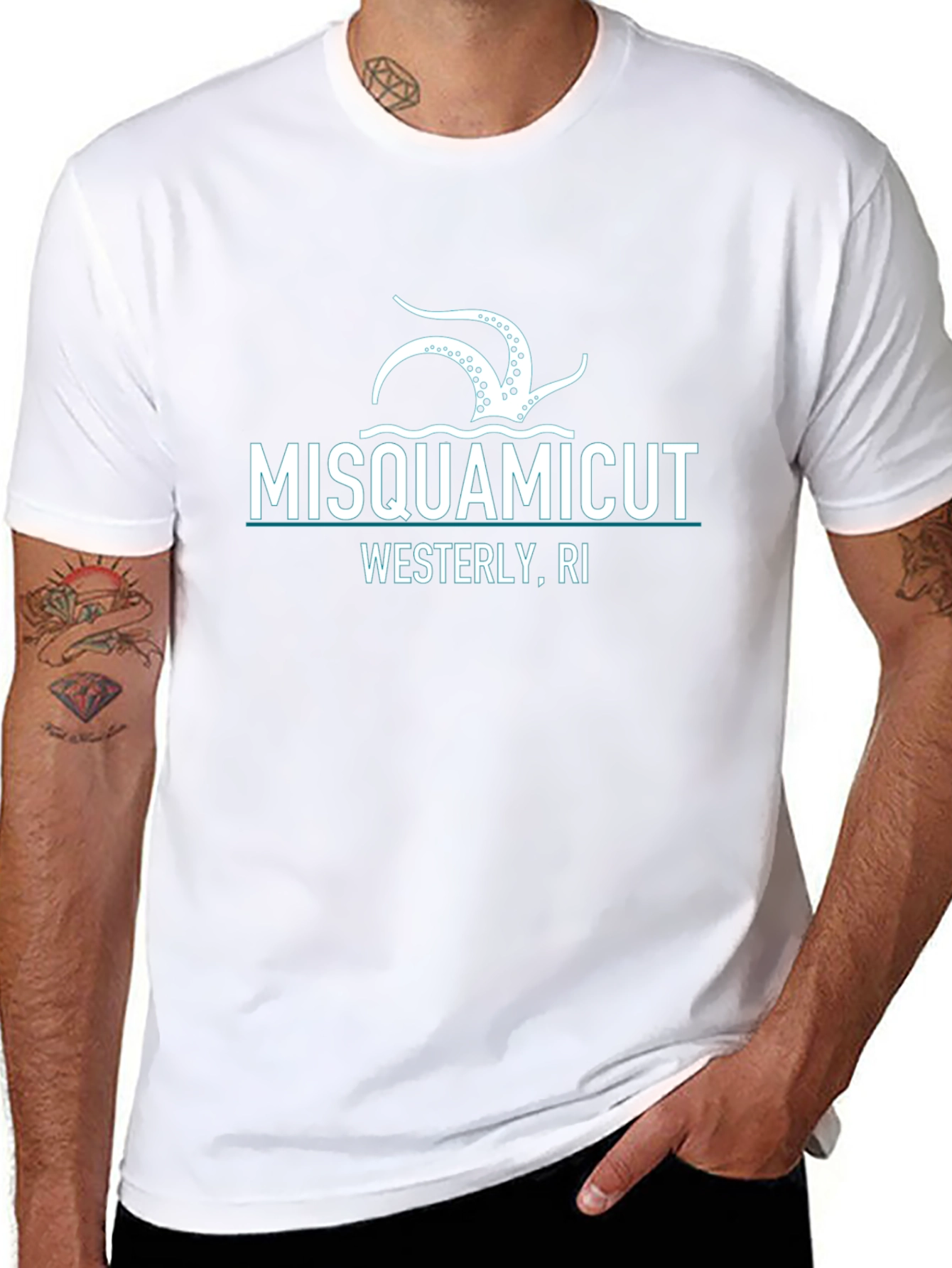 Misquamicut Rhode Island Graphic T-Shirt