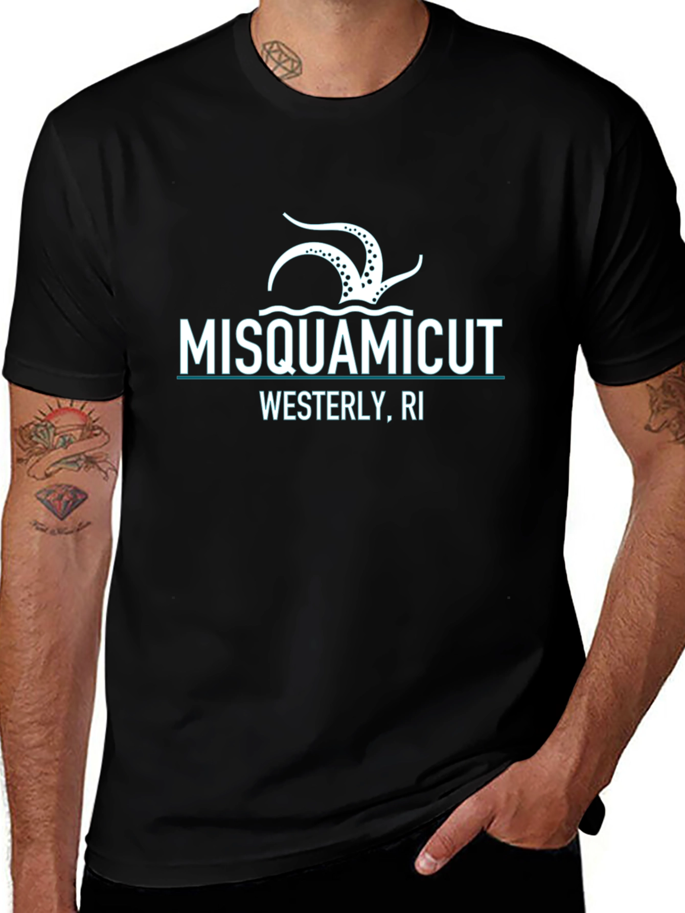 Misquamicut Rhode Island Graphic T-Shirt