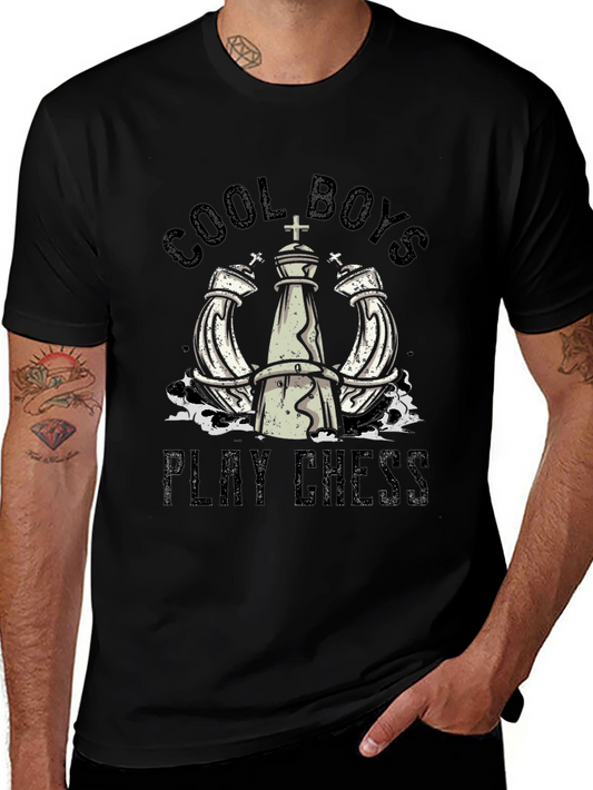 Cool Boys Play Chess T-Shirt