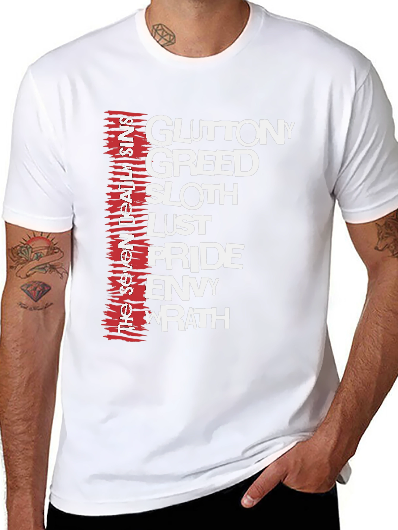 Seven Deadly Sins Graphic T-Shirt - Menswear