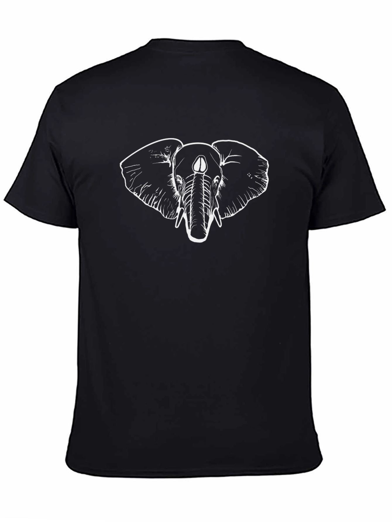 Elephant Graphic Tee - Black Cotton Blend