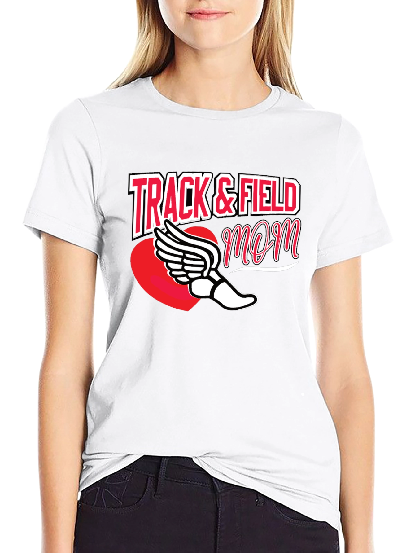 Track & Field Mom Graphic Tee