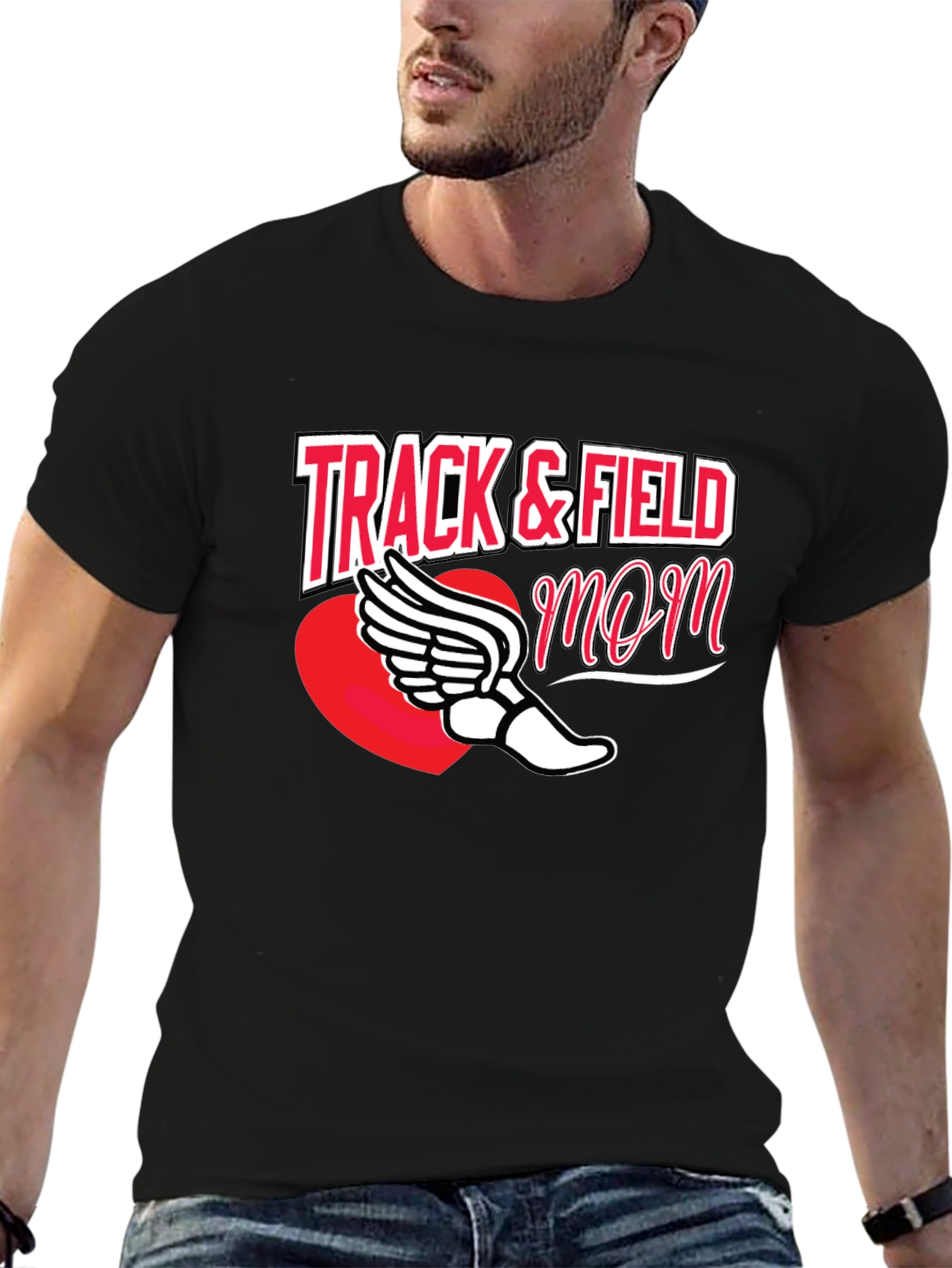Track & Field Mom Graphic Tee