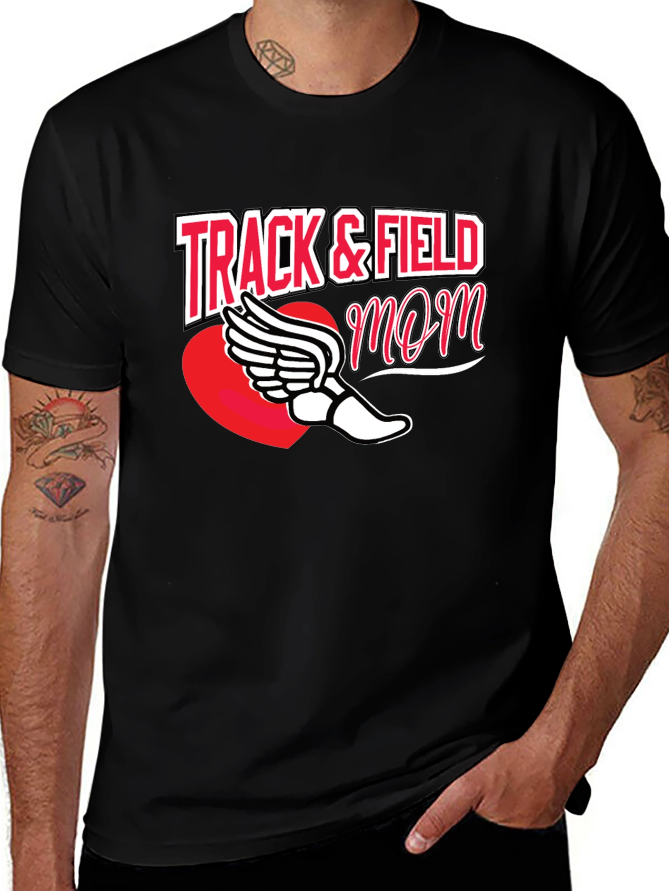 Track & Field Mom Graphic Tee