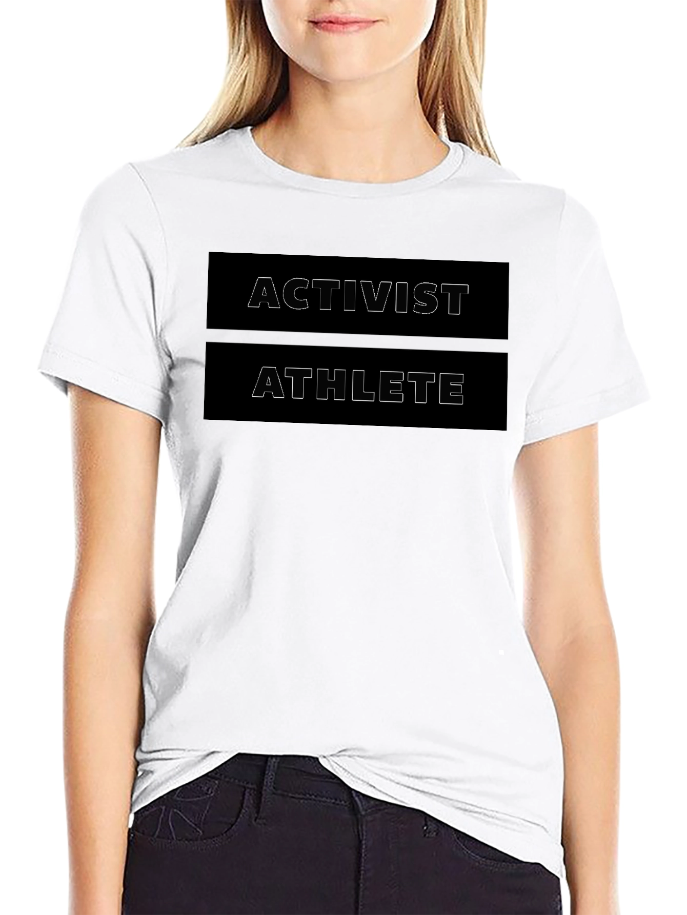 Activist Athlete Graphic Tee - Black