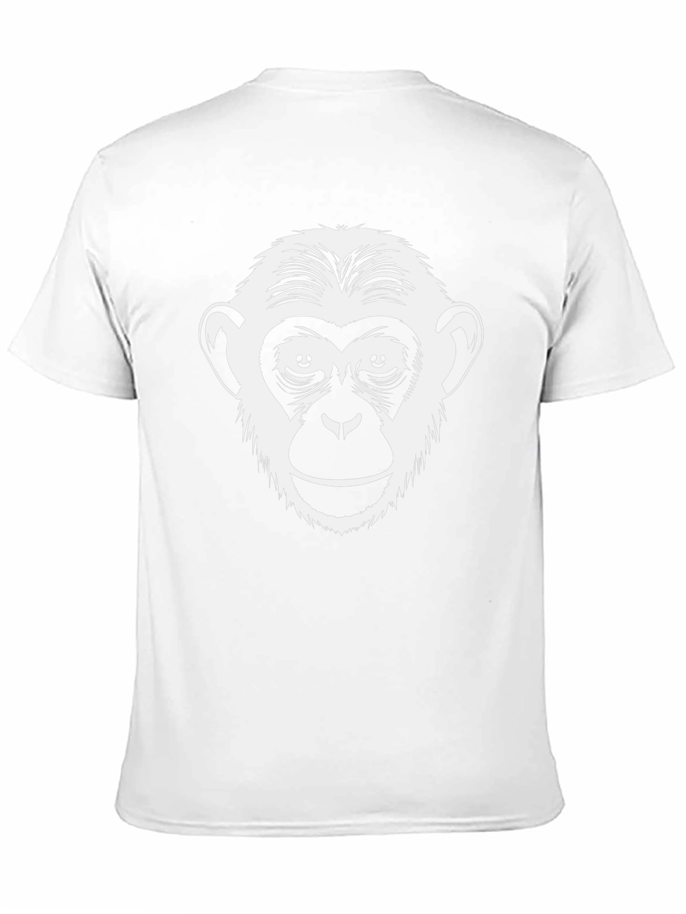 Monkey Face Graphic Print T-Shirt - Black