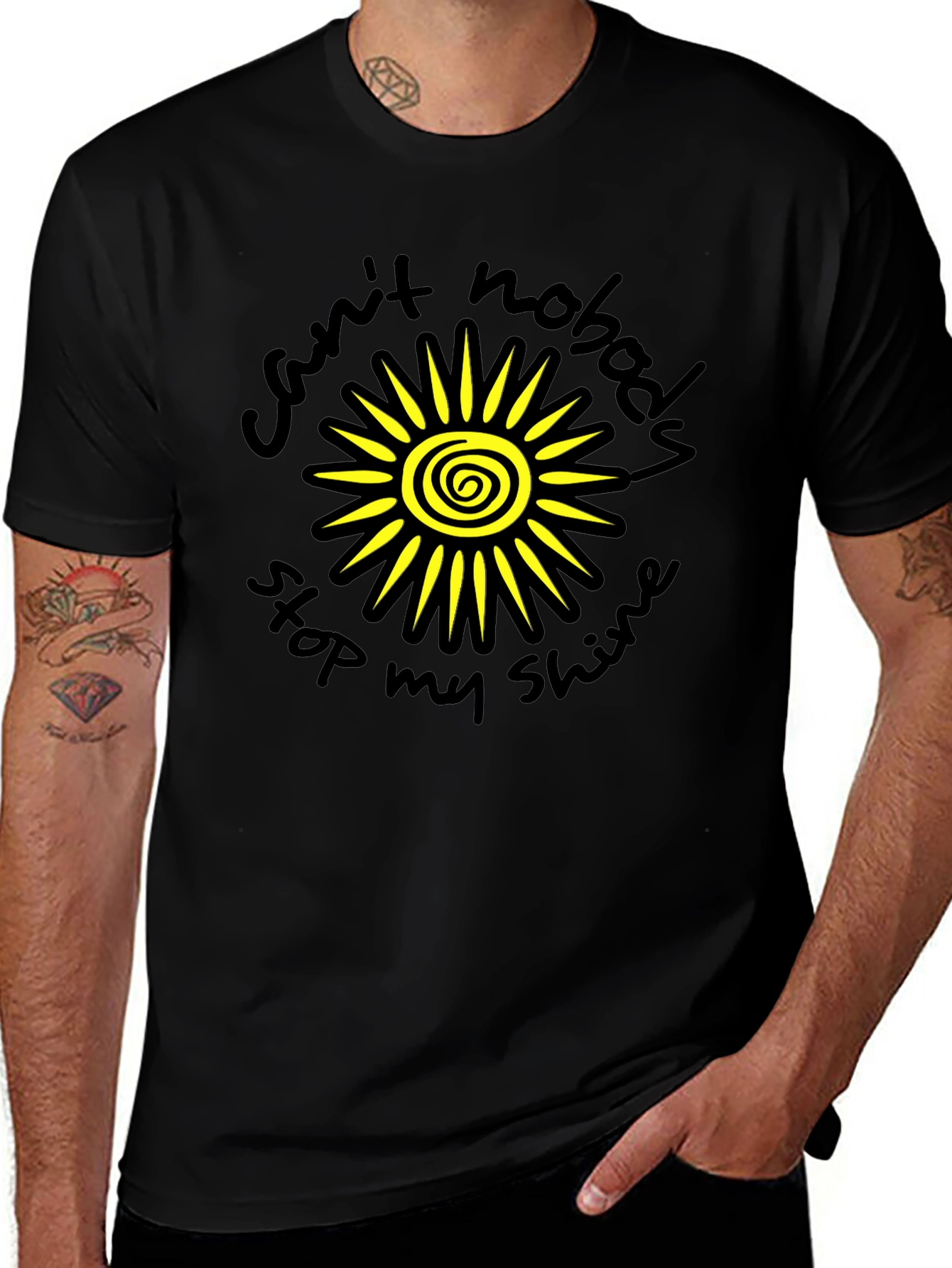 Sunshine Graphic Tee - Cant Nobody Stop My Shine
