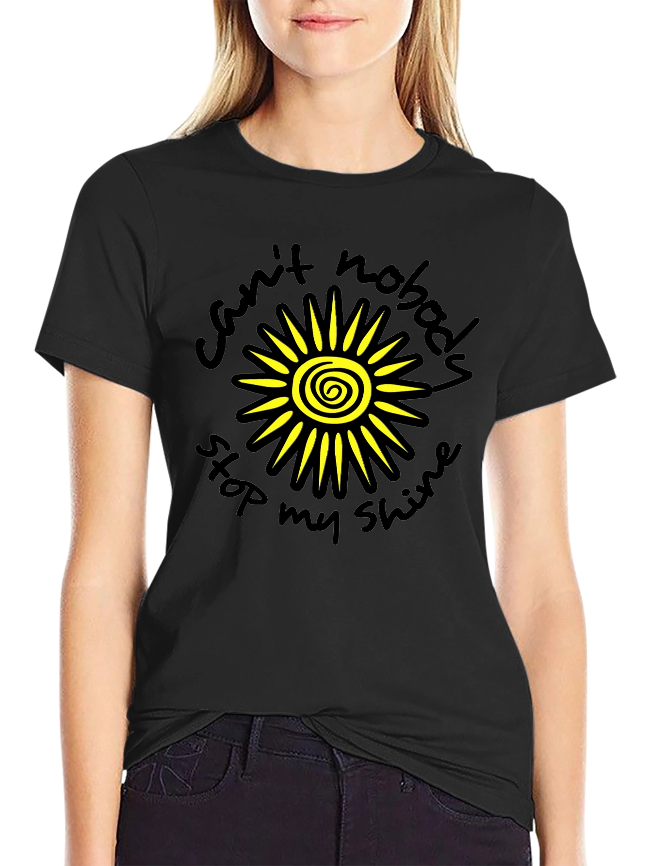 Sunshine Graphic Tee - Cant Nobody Stop My Shine