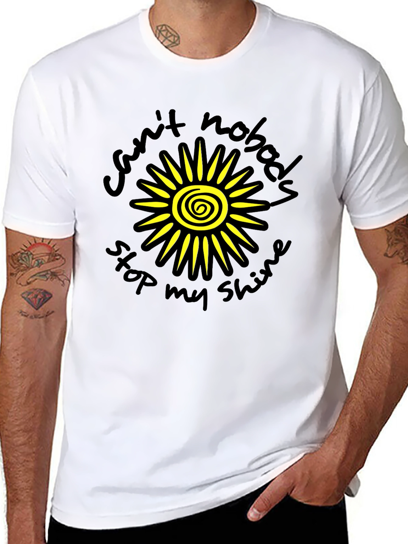 Sunshine Graphic Tee - Cant Nobody Stop My Shine