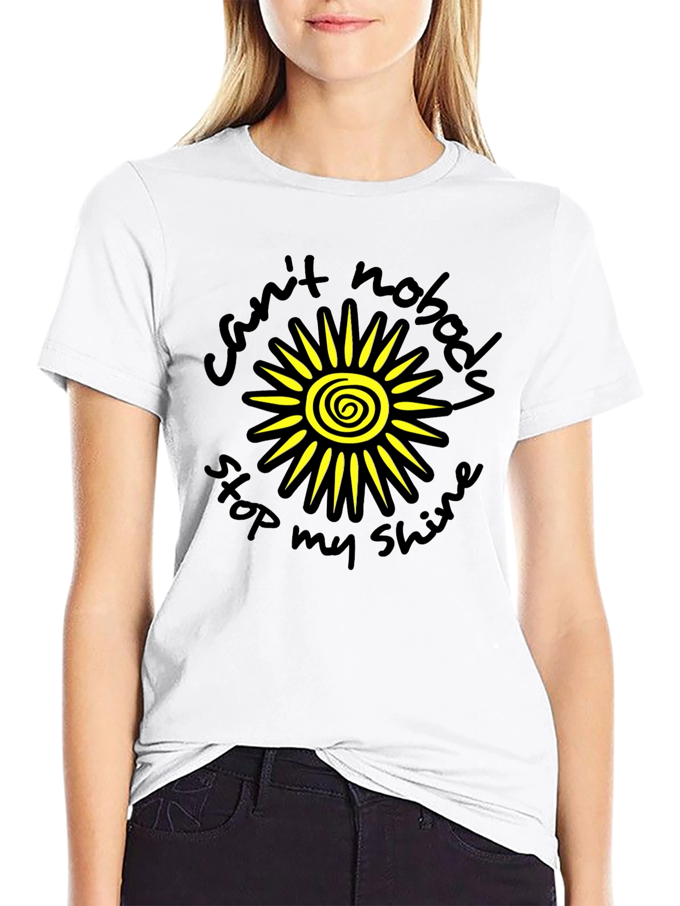 Sunshine Graphic Tee - Cant Nobody Stop My Shine