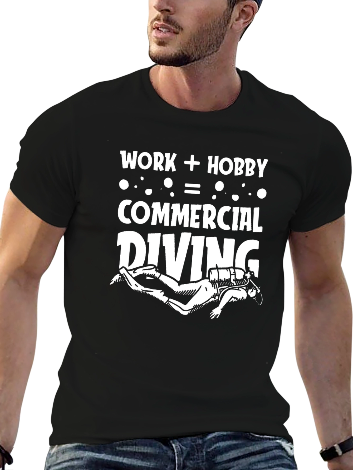 Commercial Diving T-Shirt - Work + Hobby Design