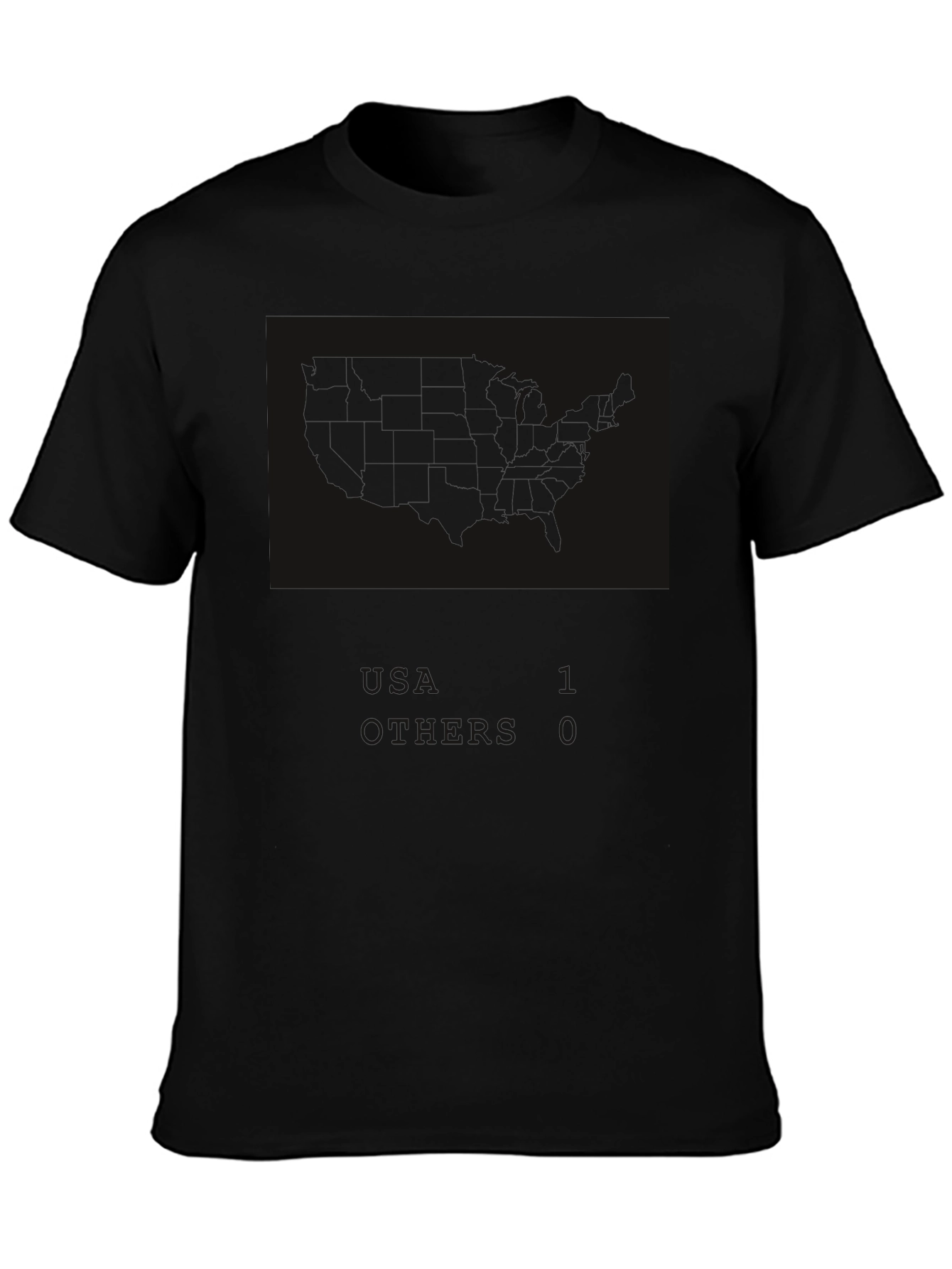 Mens Solid Black Crew Neck Short Sleeve T-Shirt