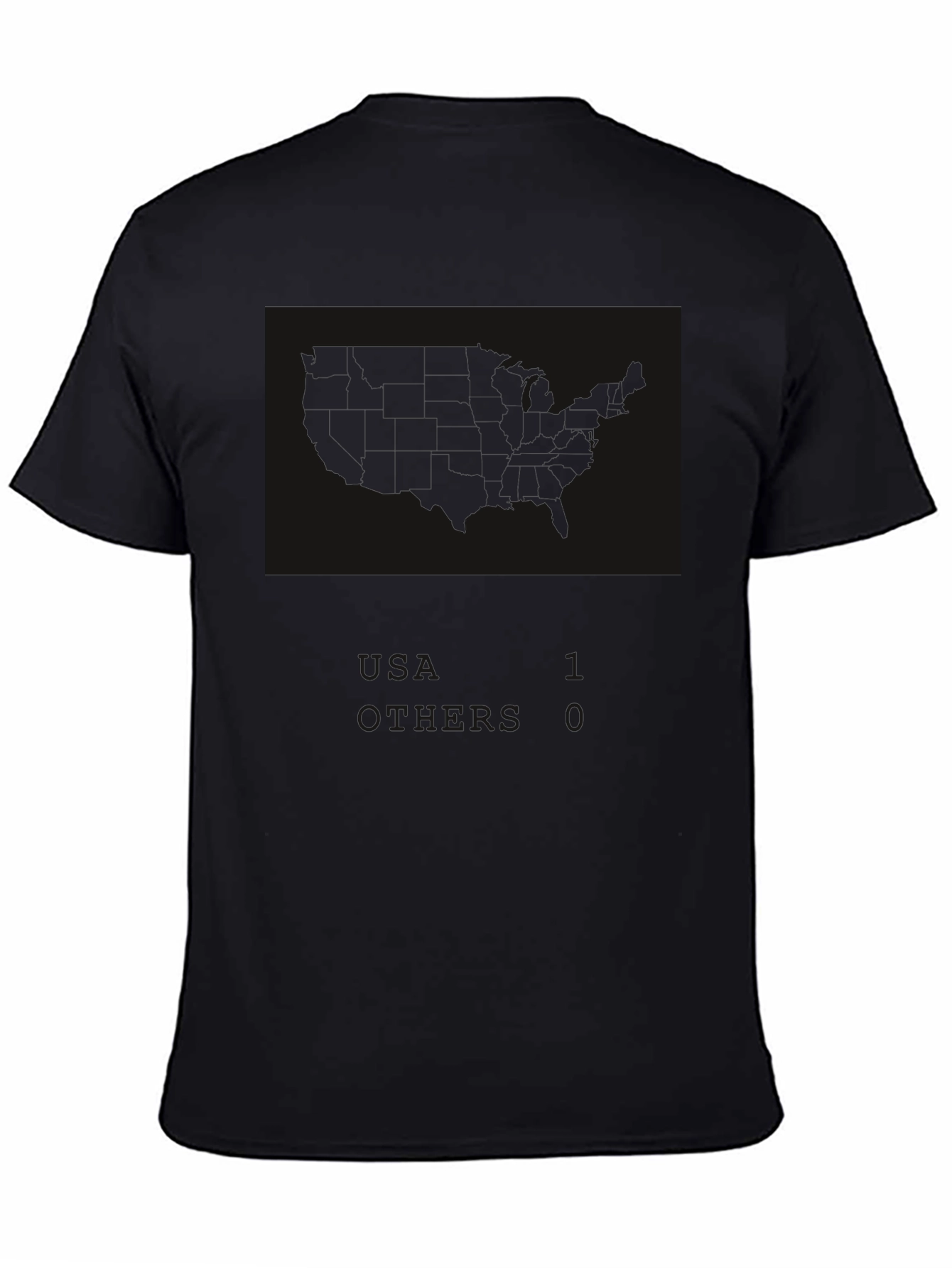Mens Solid Black Crew Neck Short Sleeve T-Shirt